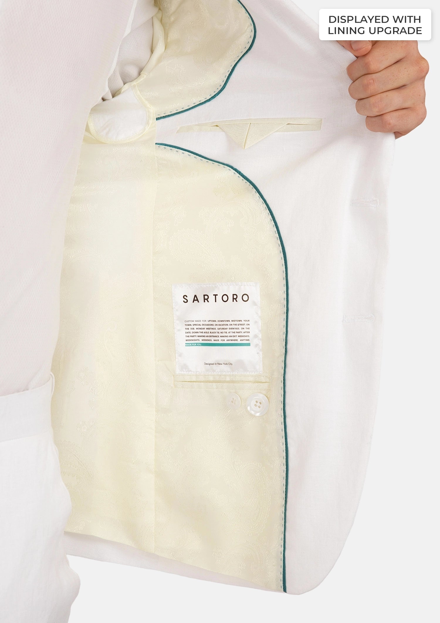 Astor White Linen Suit