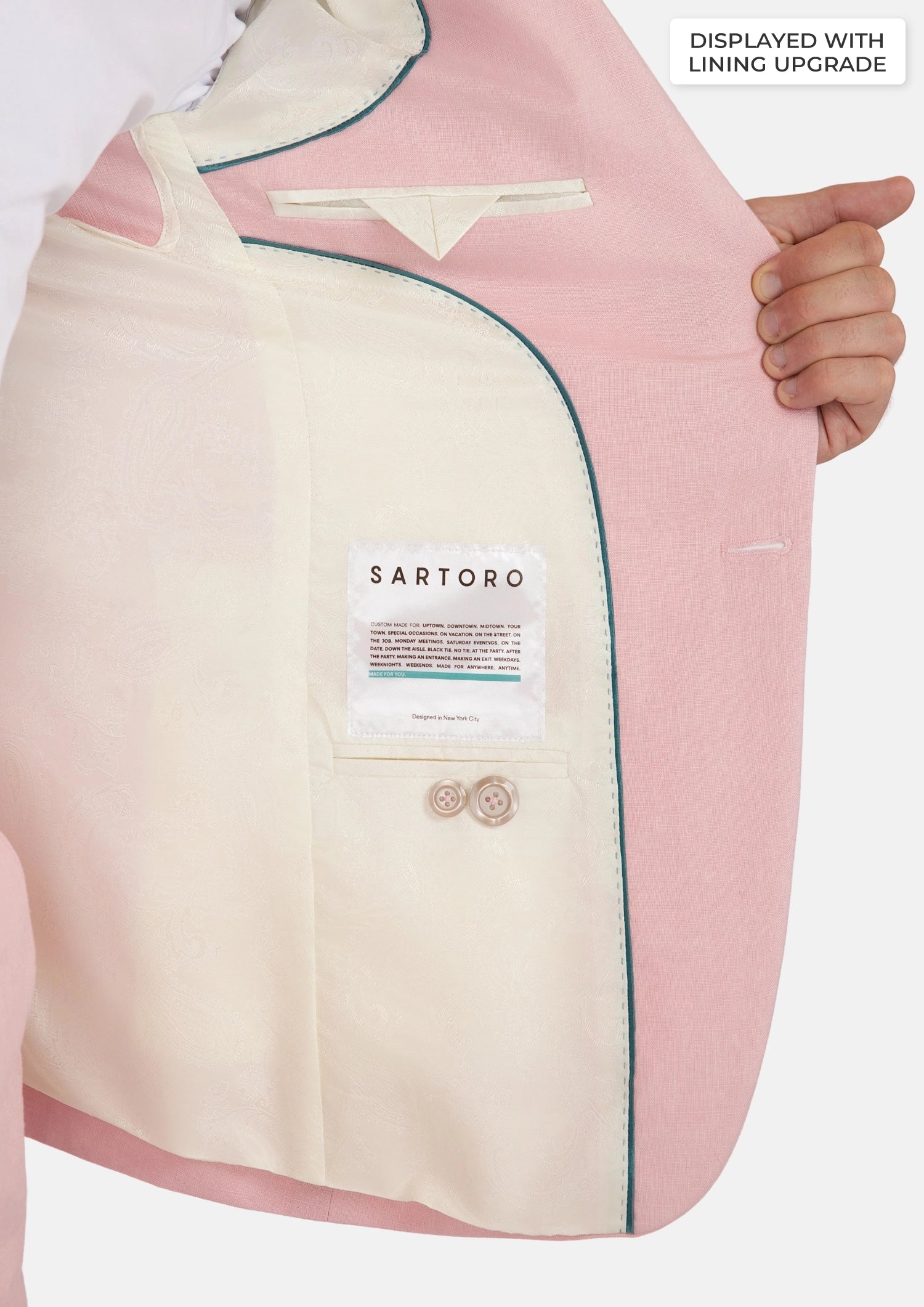 Liberty Amaranth Pink Linen Suit