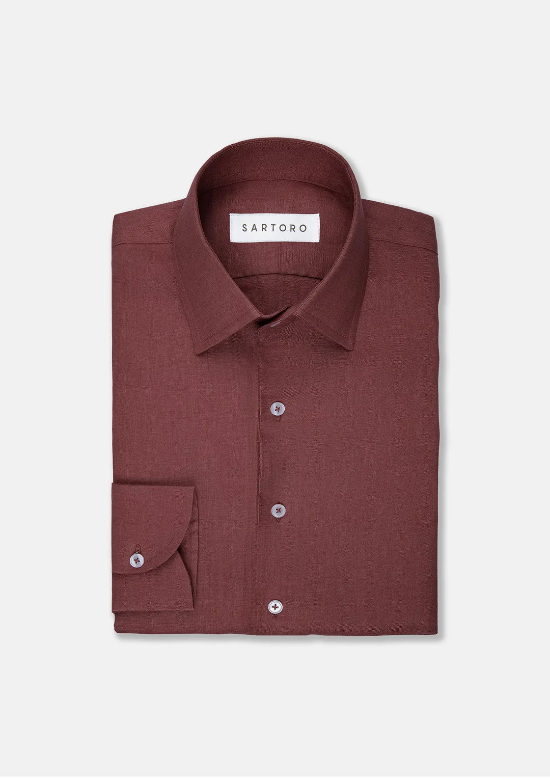 Tuscan Red Linen Shirt