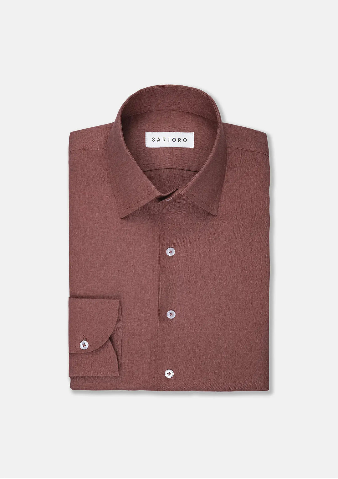 Tuscan Red Linen Shirt