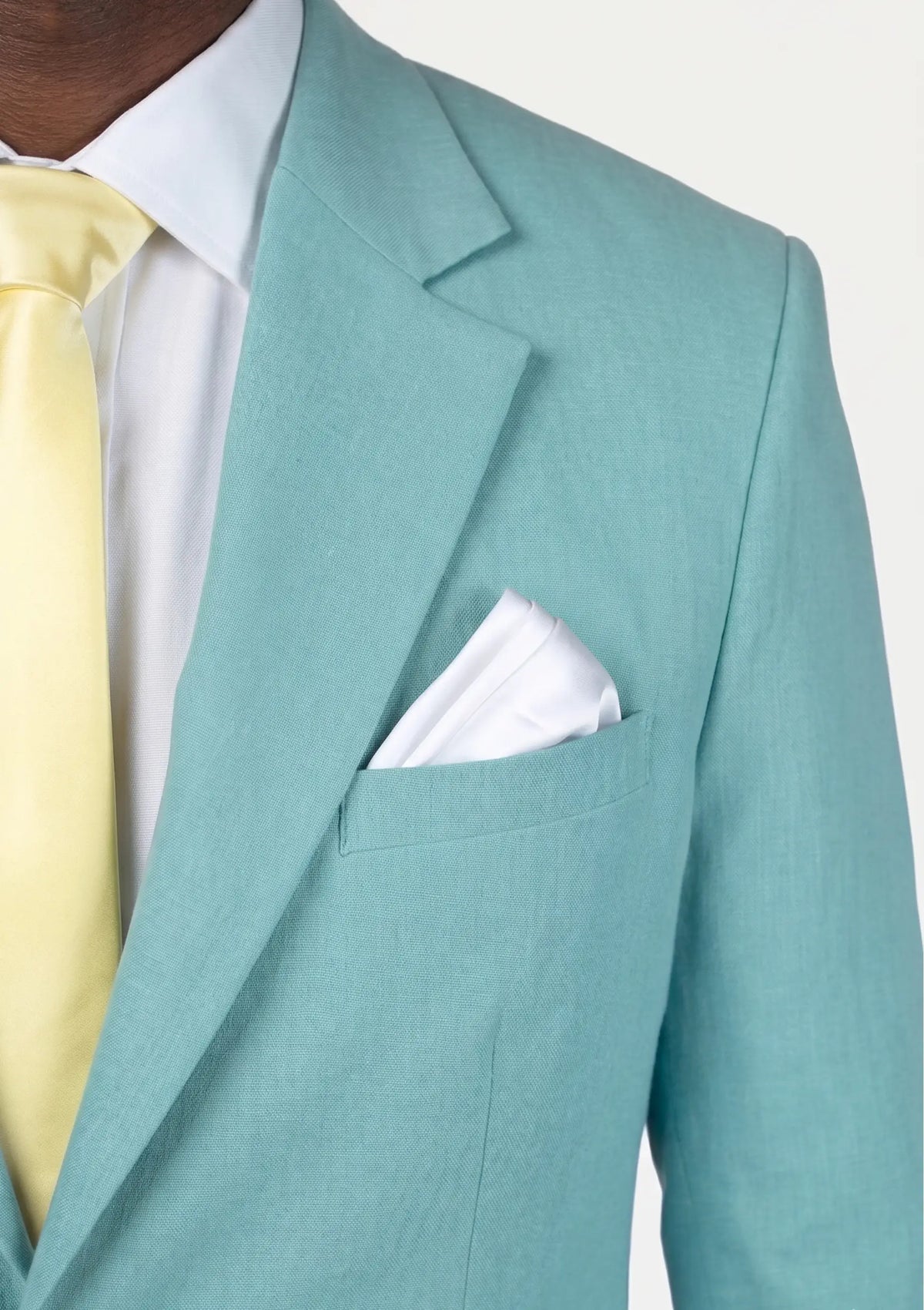 Capri Blue Linen Blend Suit936