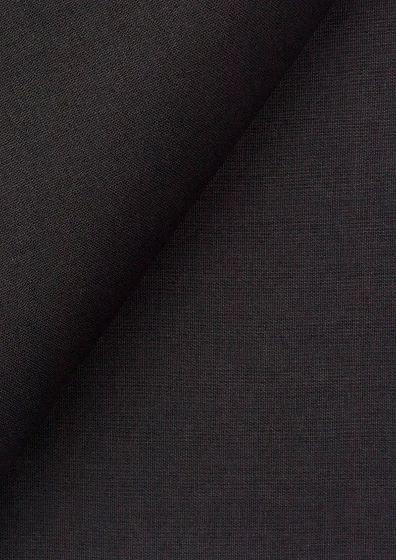 Black Linen Blend Pants