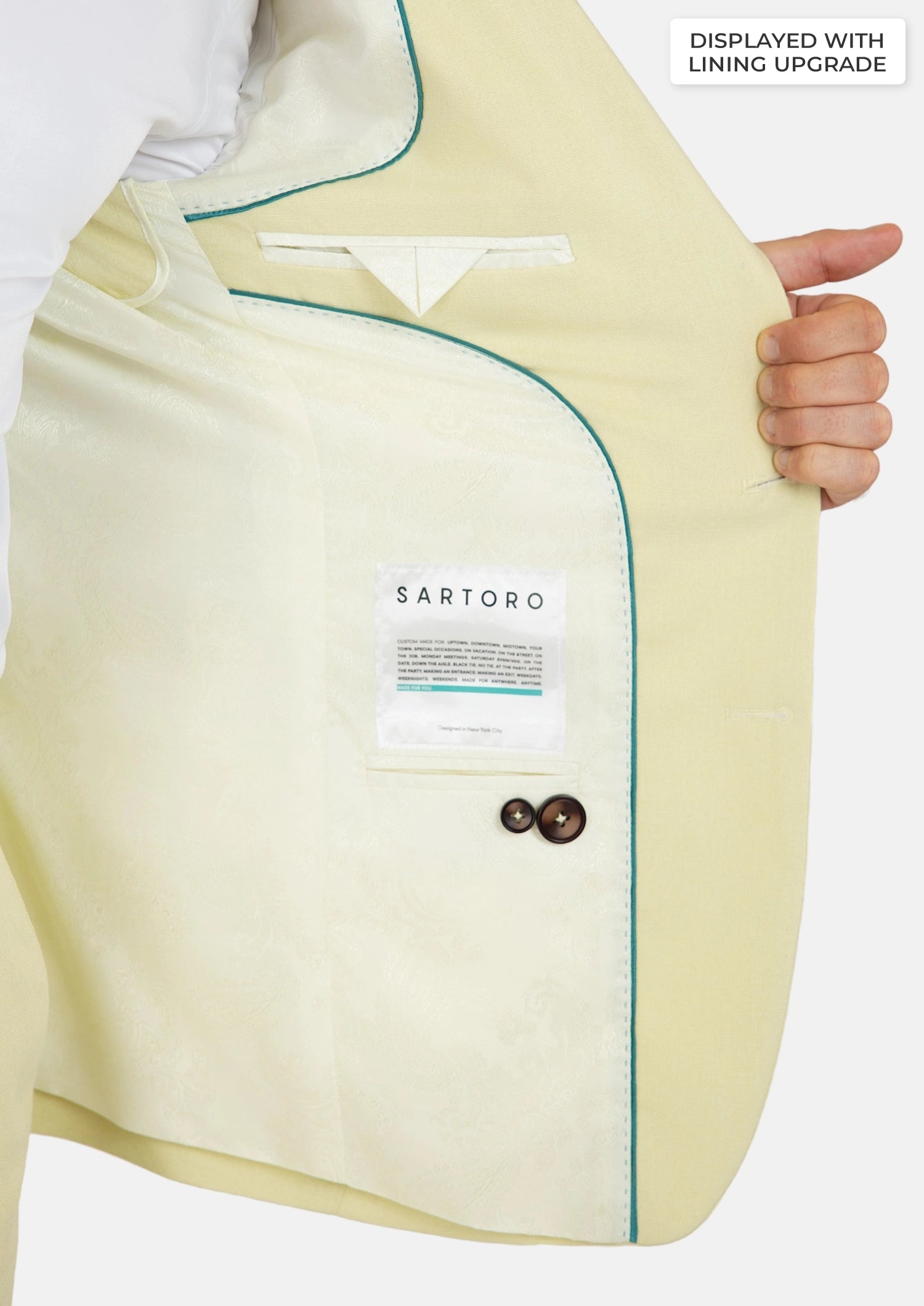 Ellis Olive Cream Linen Blend Suit