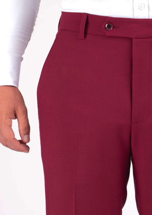 Claret Red Stretch Pants