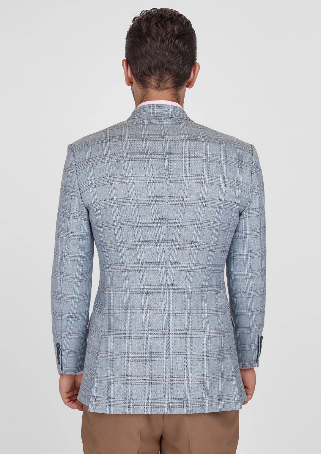 Polo Blue Windowpane Bamboo Jacket
