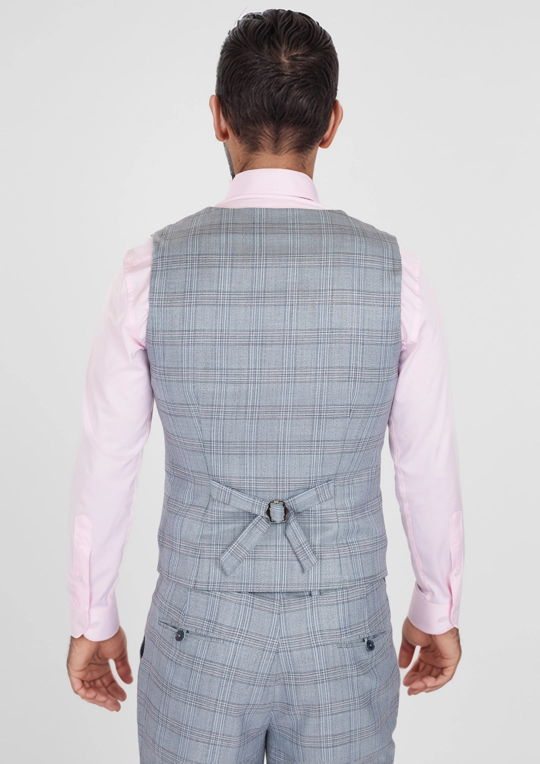Polo Blue Windowpane Vest