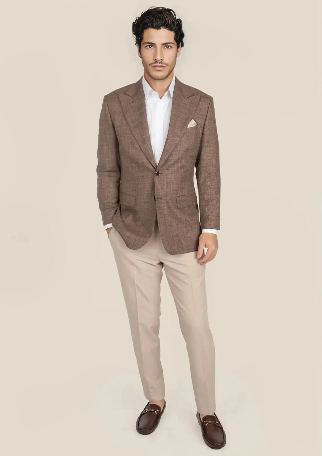 Hudson Tawny Brown Hopsack Jacket