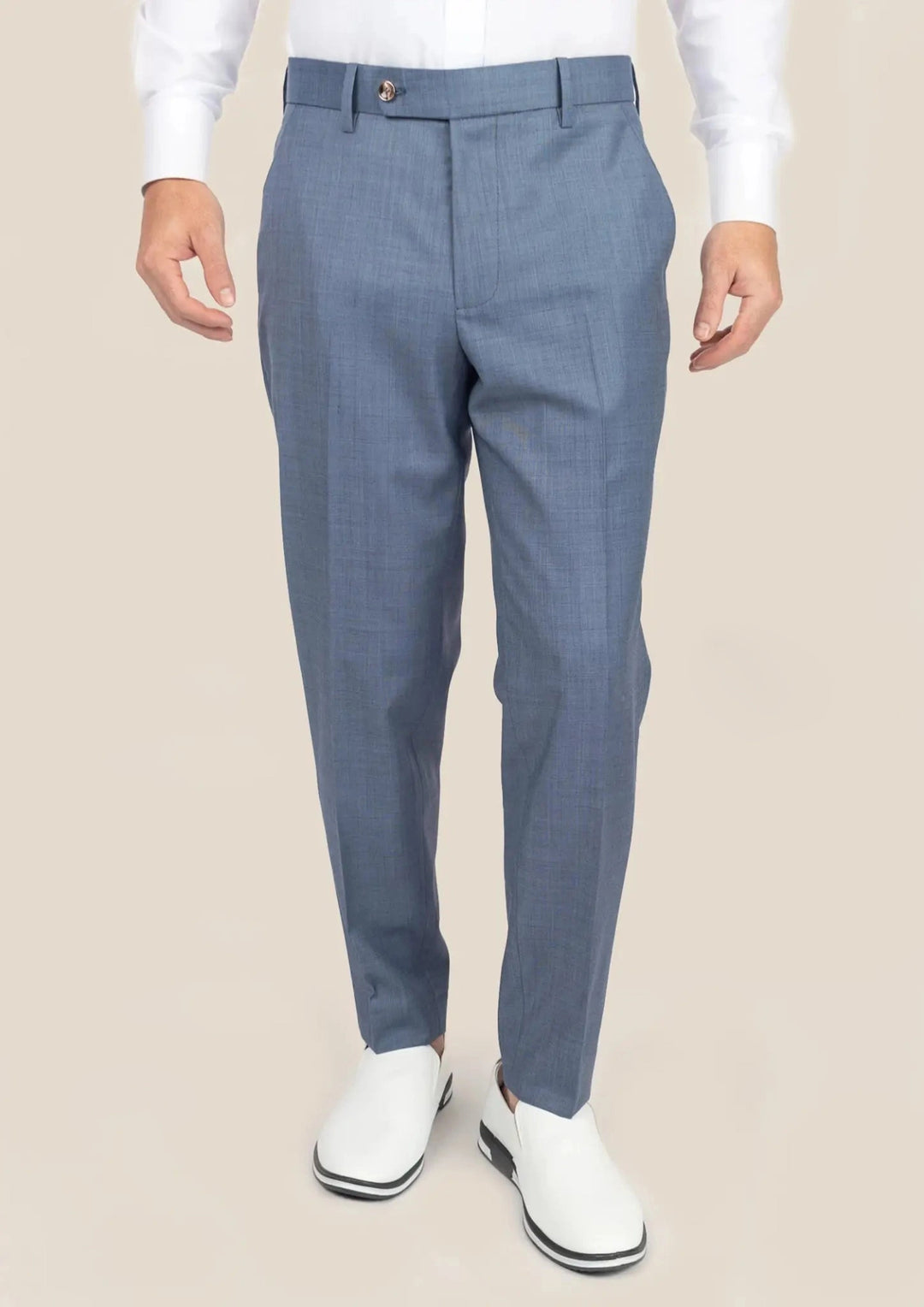 Vista Blue Sharkskin Pants