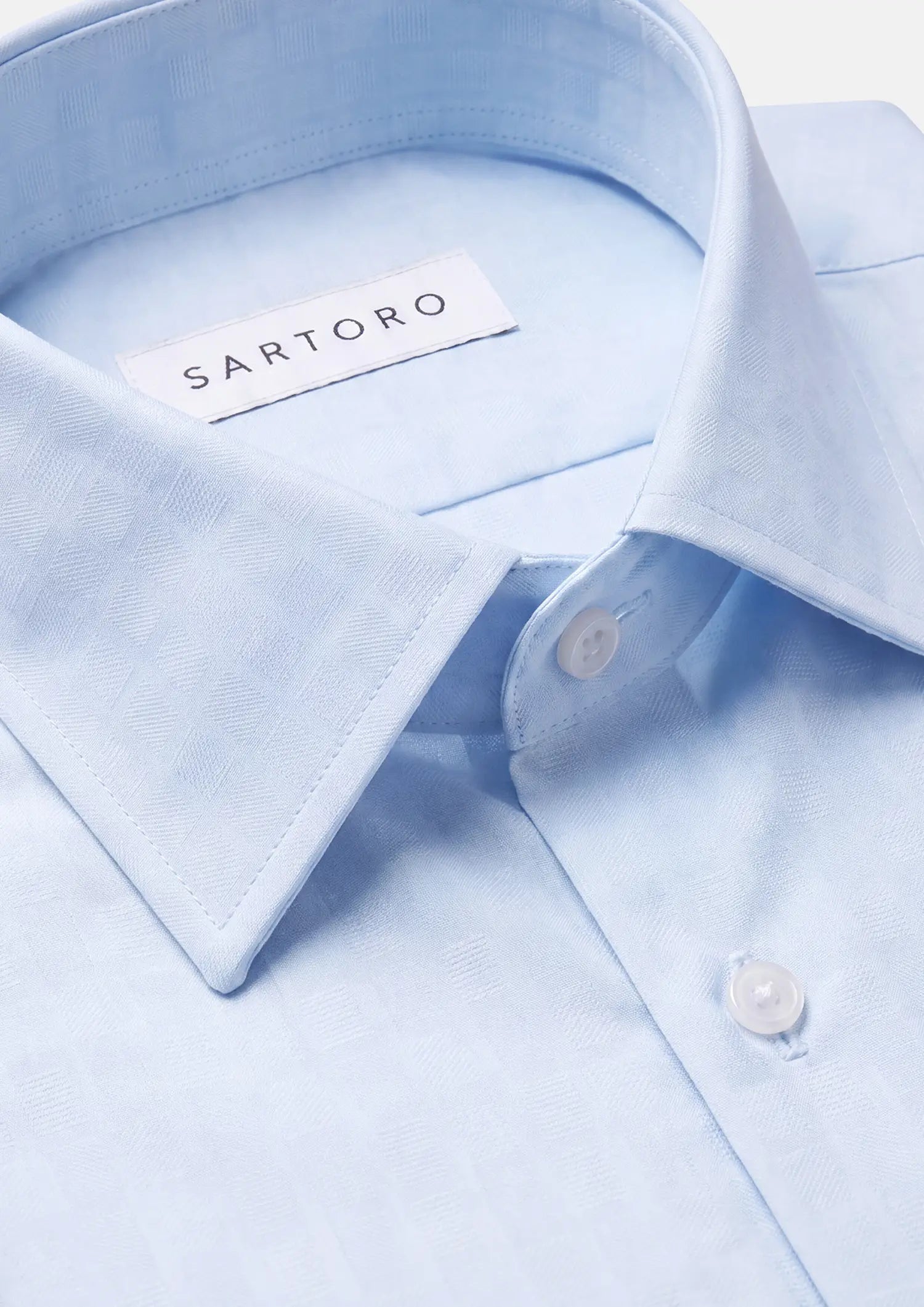 Ice Blue Microcheck Shirt237