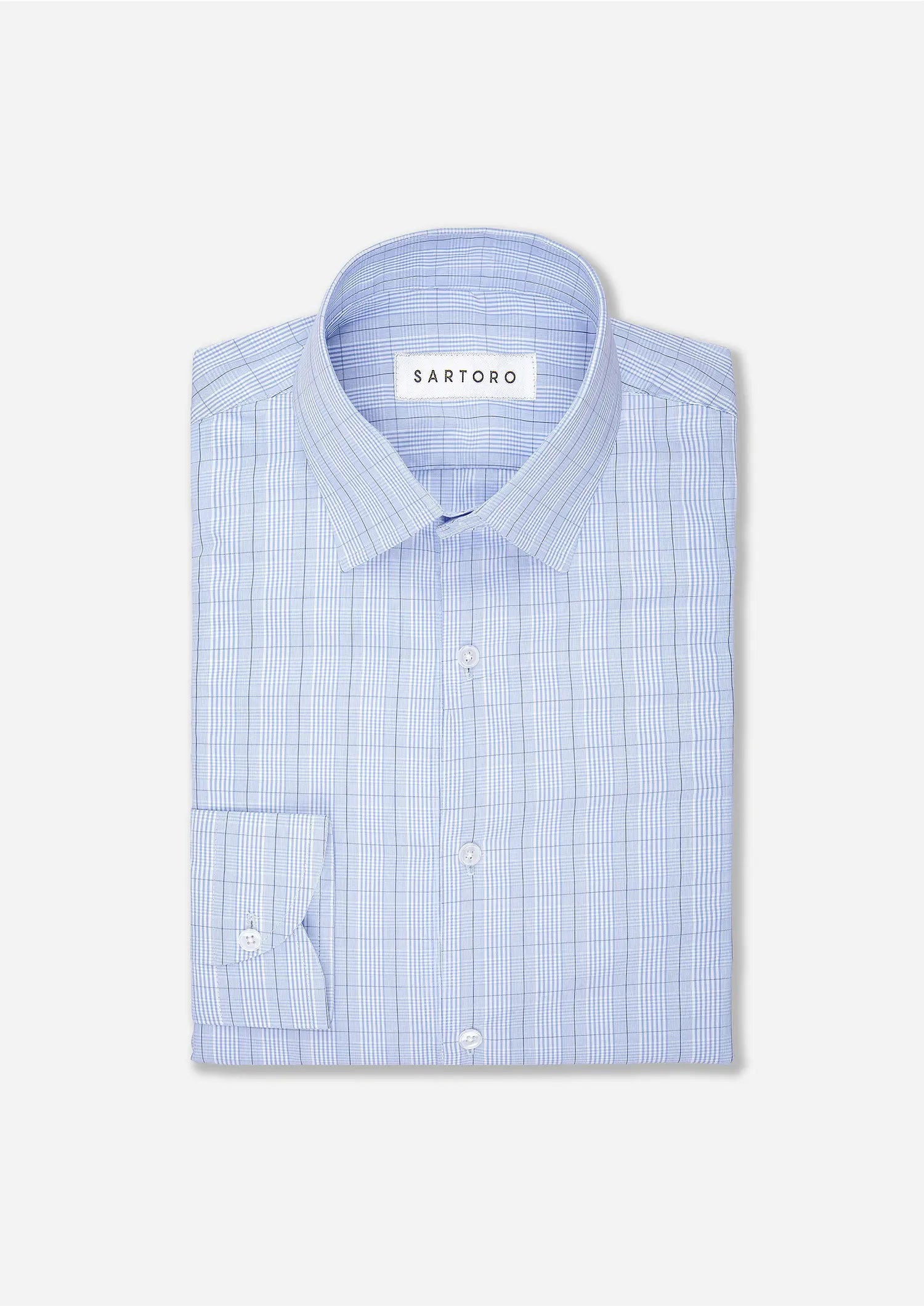 Breeze Blue Glen Check Shirt