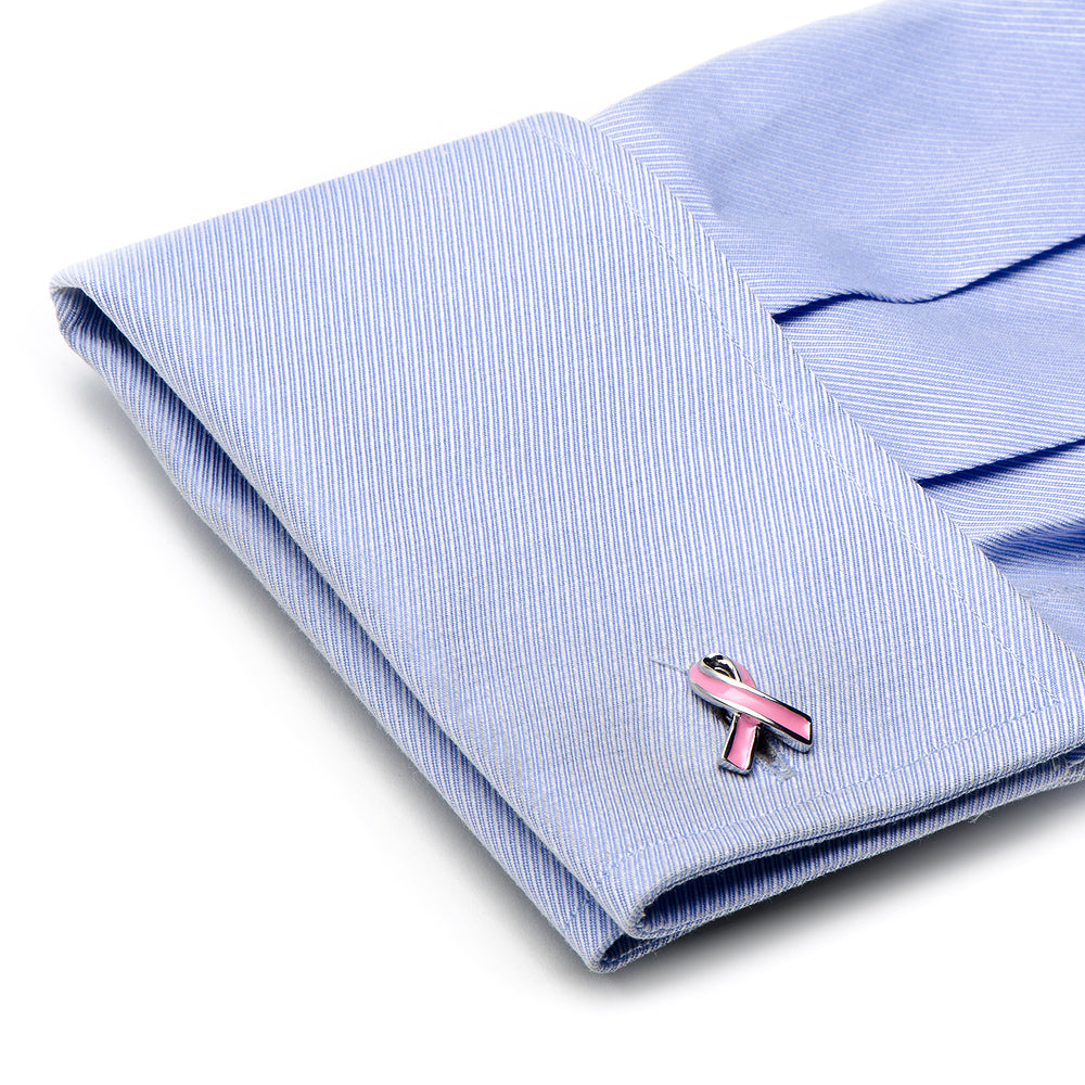 Pink Ribbon Breast Cancer Awareness Cufflinks437