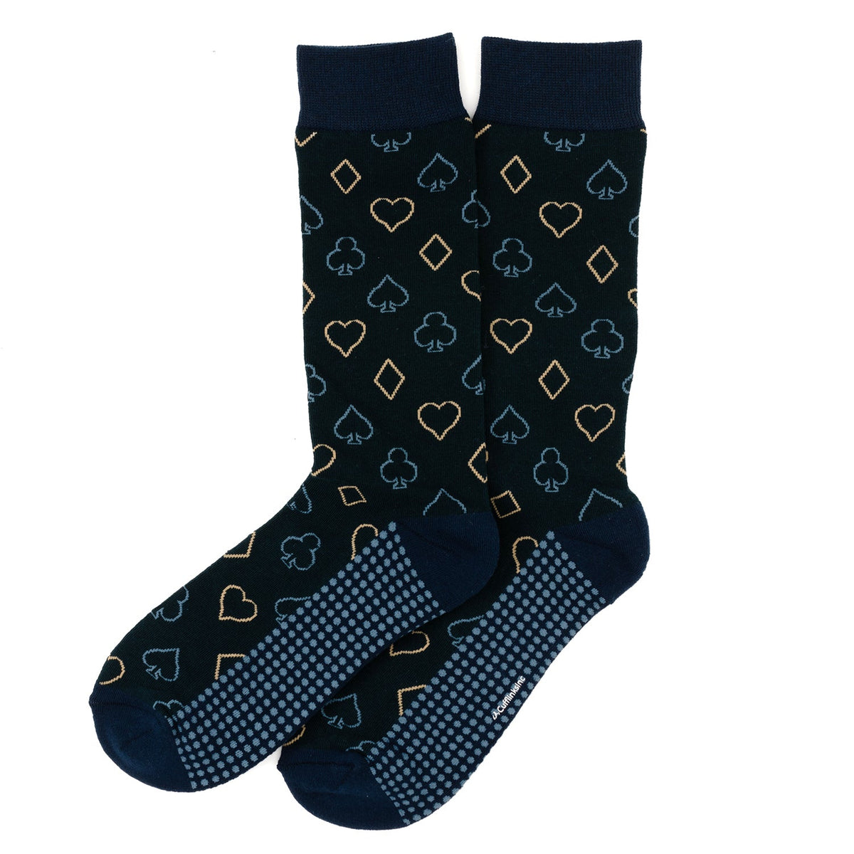 Card Suits Casino Blue Men's Socks3