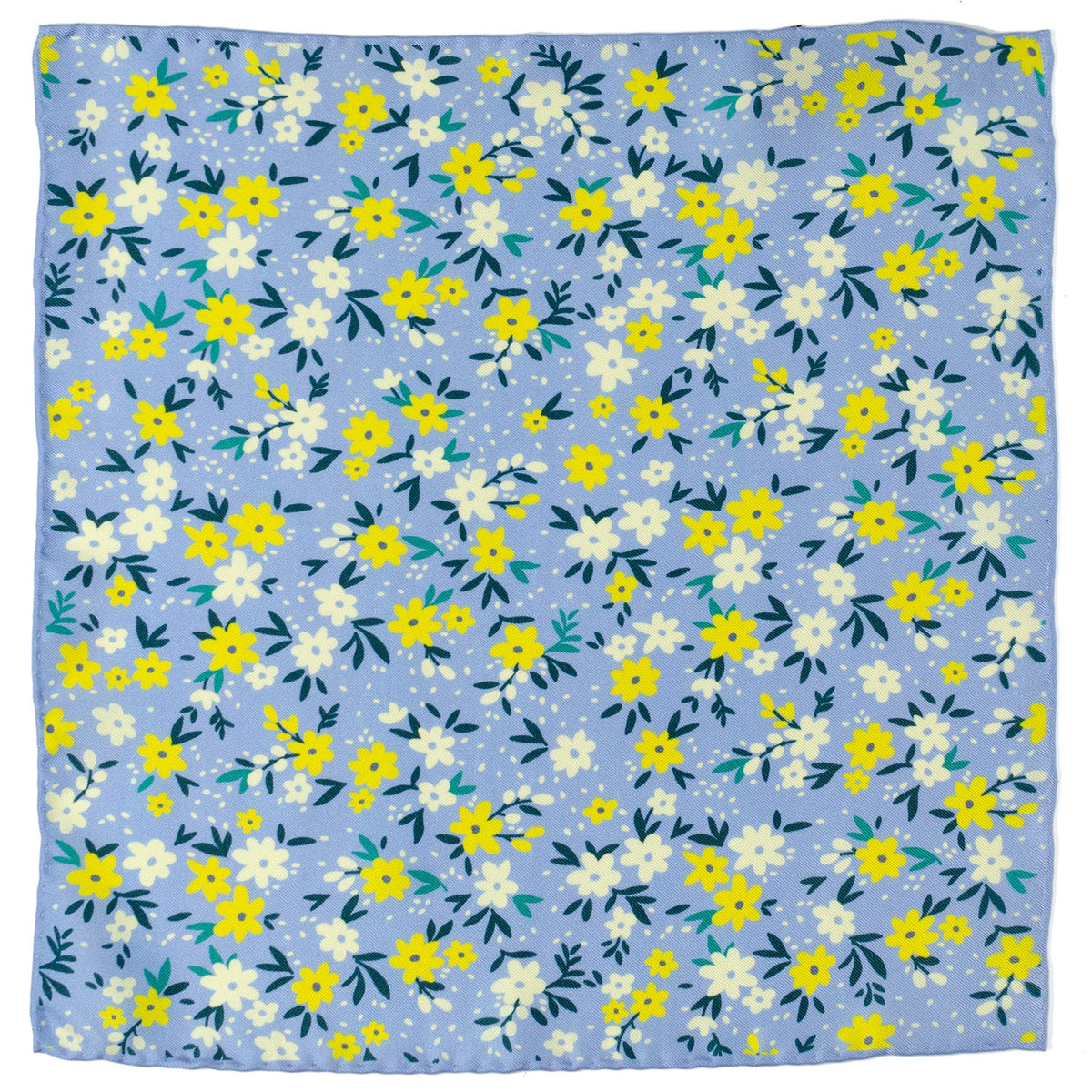 Floral Blue Pocket Square63