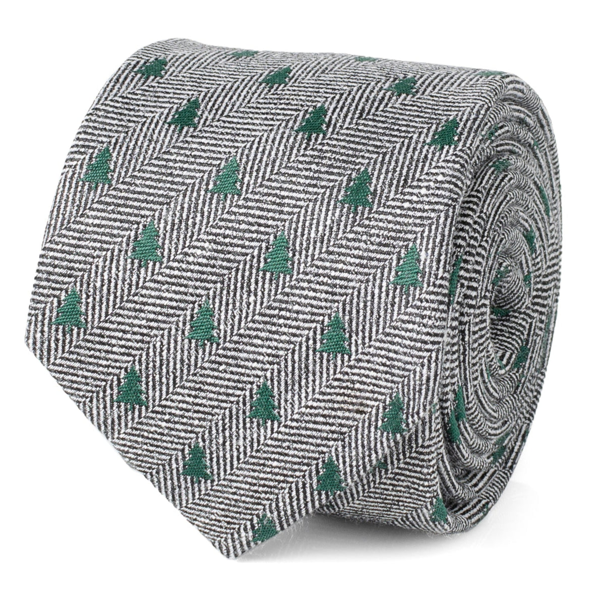 Holiday Tree Herringbone Tie954