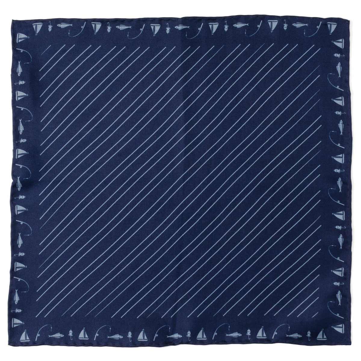 Nautical Blue Pocket Square946