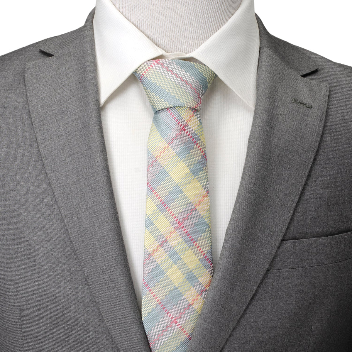 Pastel Plaid Men's Tie872