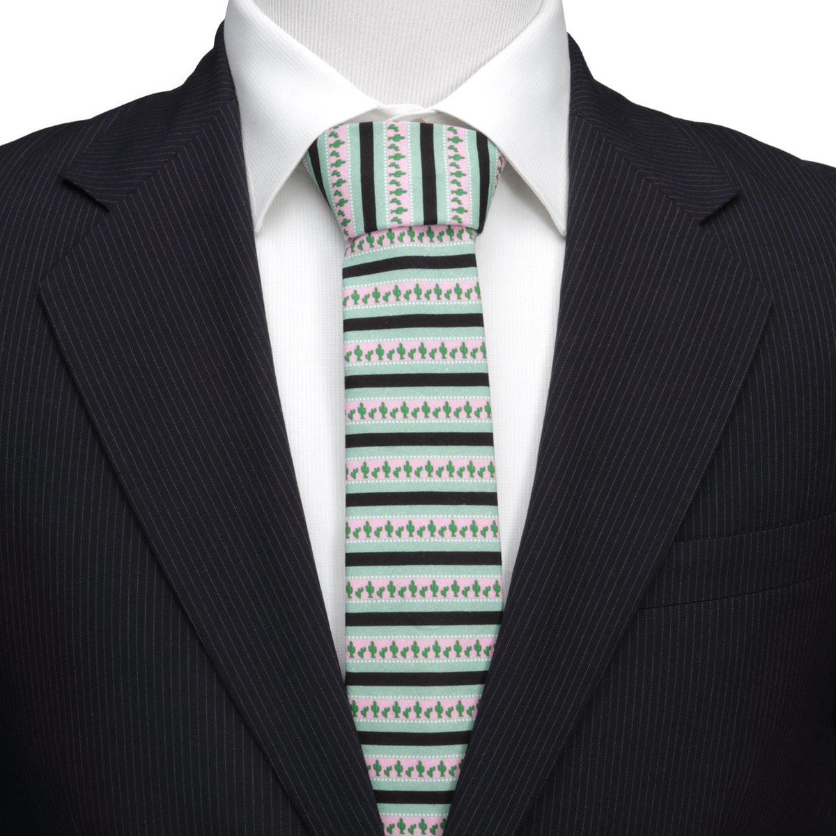 Texas Cactus Stripe Sage Men's Tie252