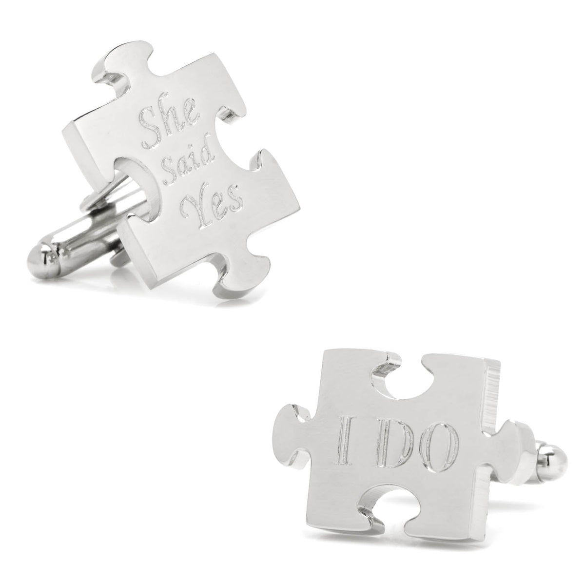 Wedding Puzzle Pieces Cufflinks Pair649