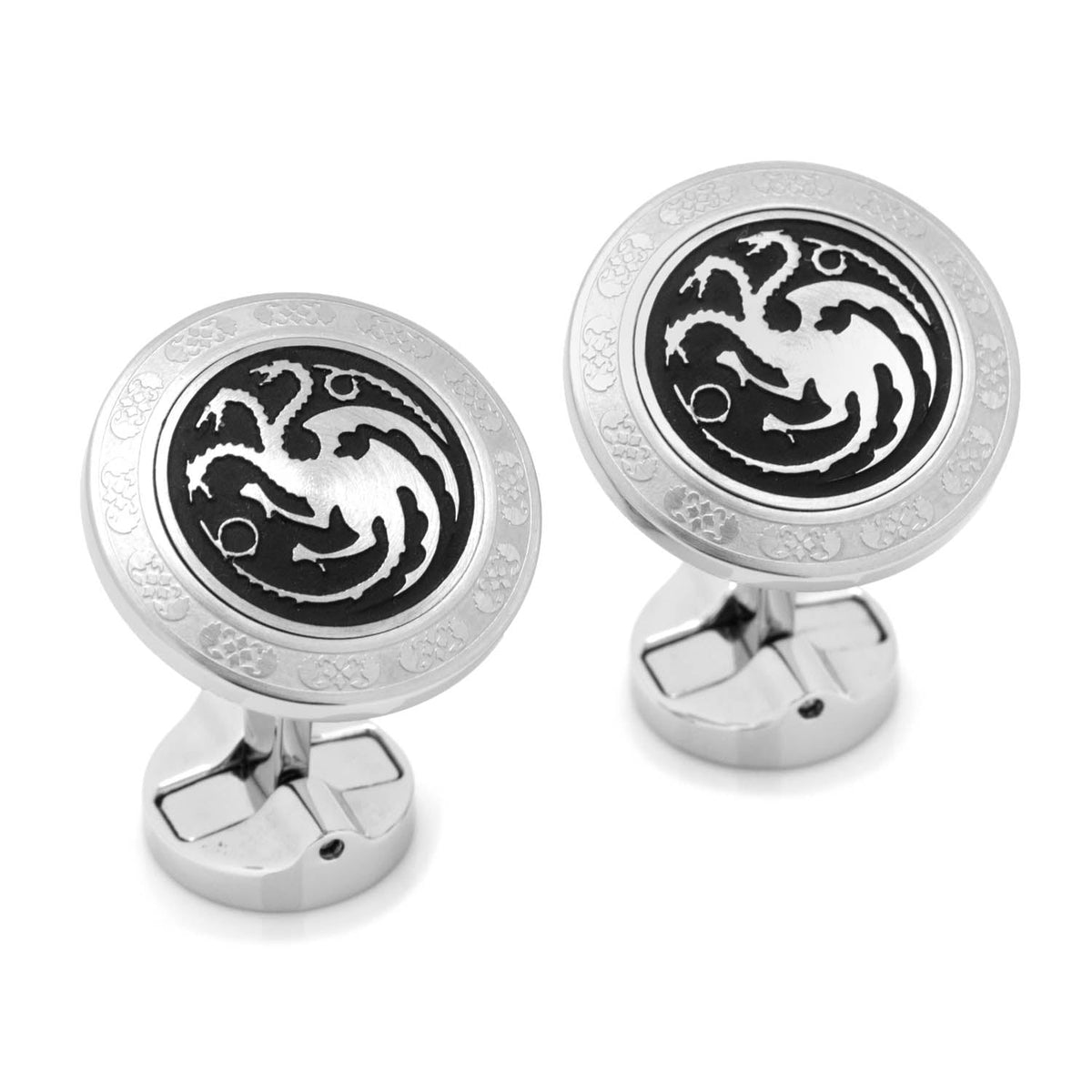 Game of Thrones Targaryen Filigree Stainless Steel Cufflinks589