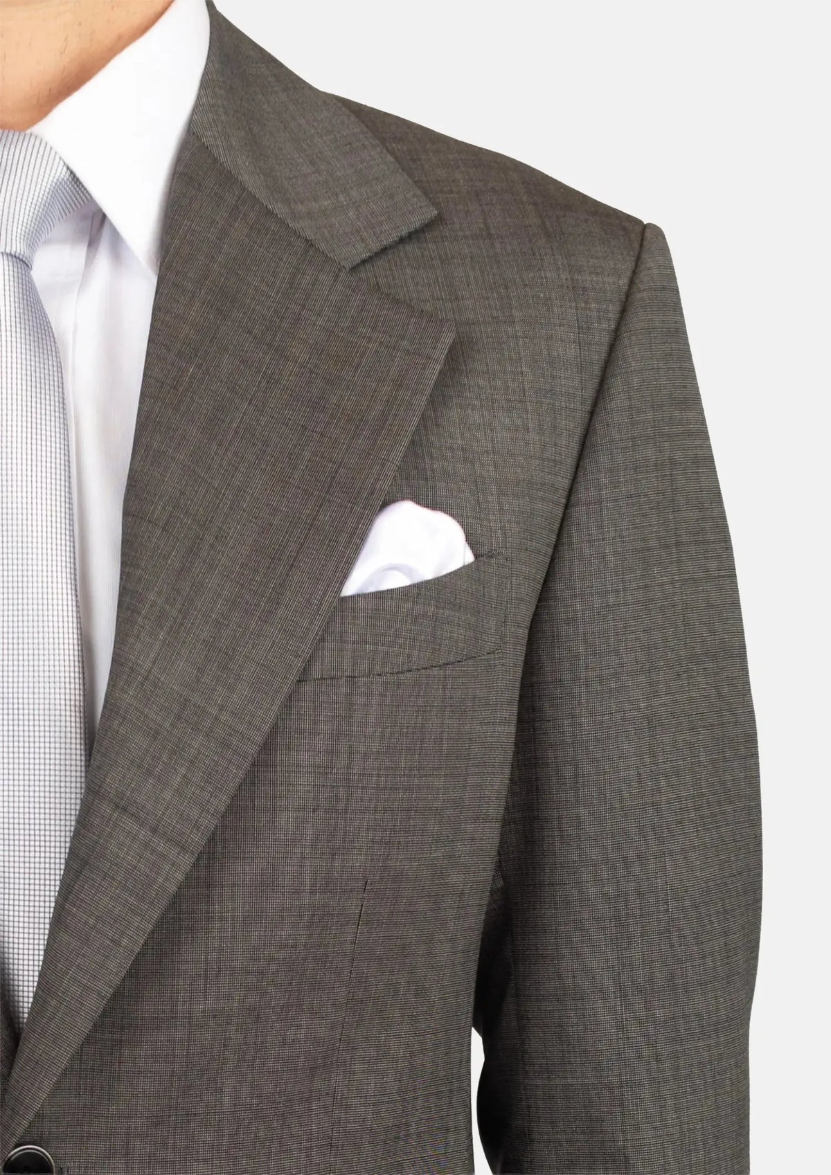 Ellis Carbon Grey Pindot Suit257