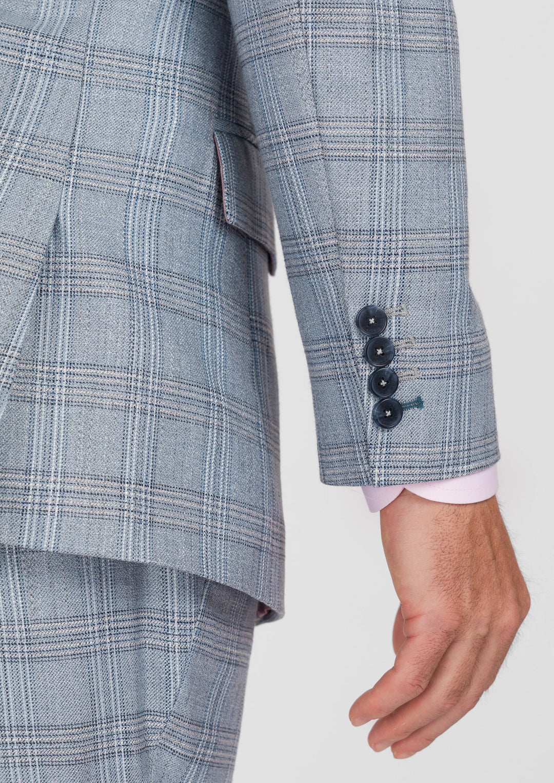 Polo Blue Windowpane Bamboo Jacket