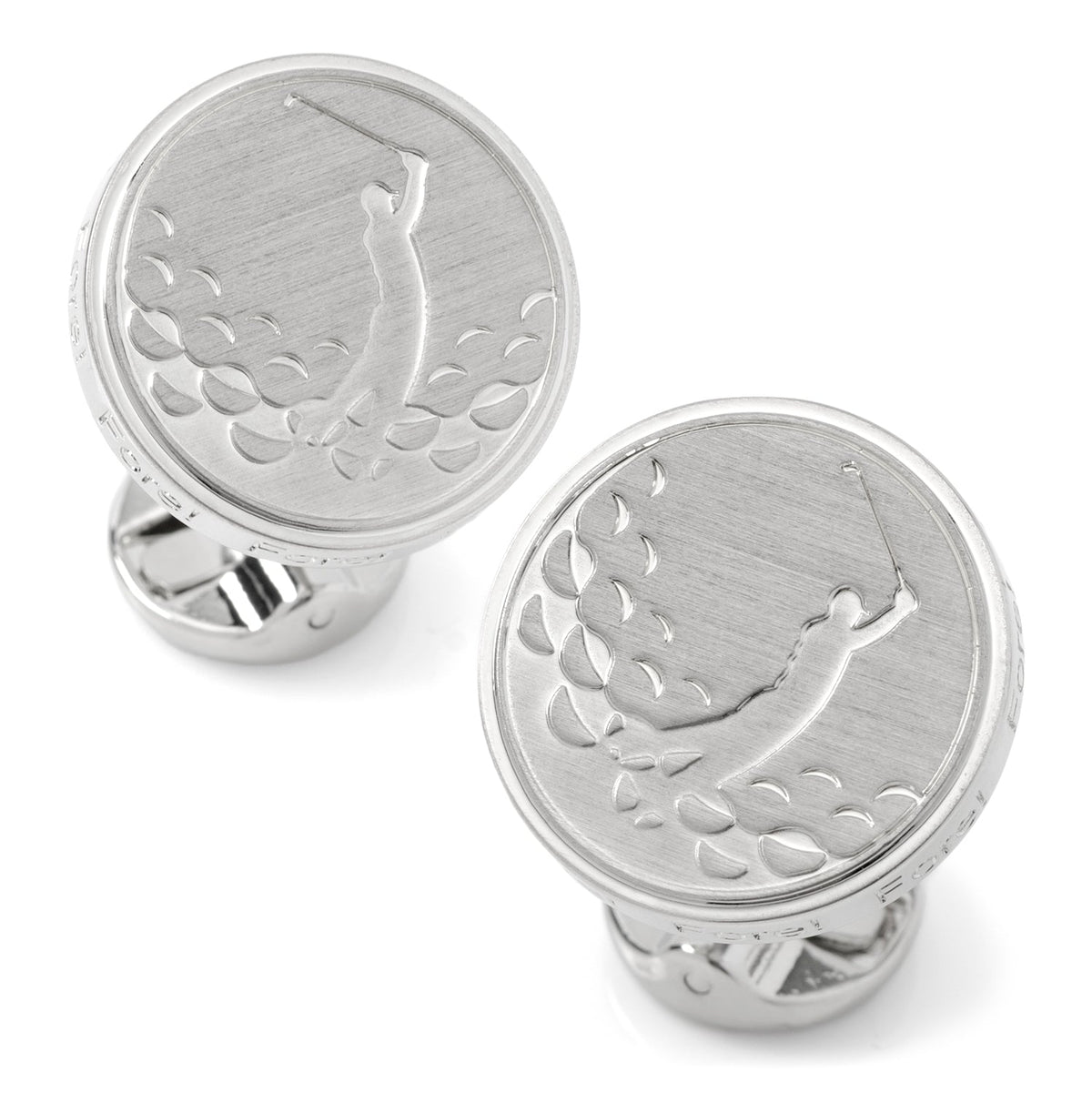 Golf Fore Silver Cufflinks324