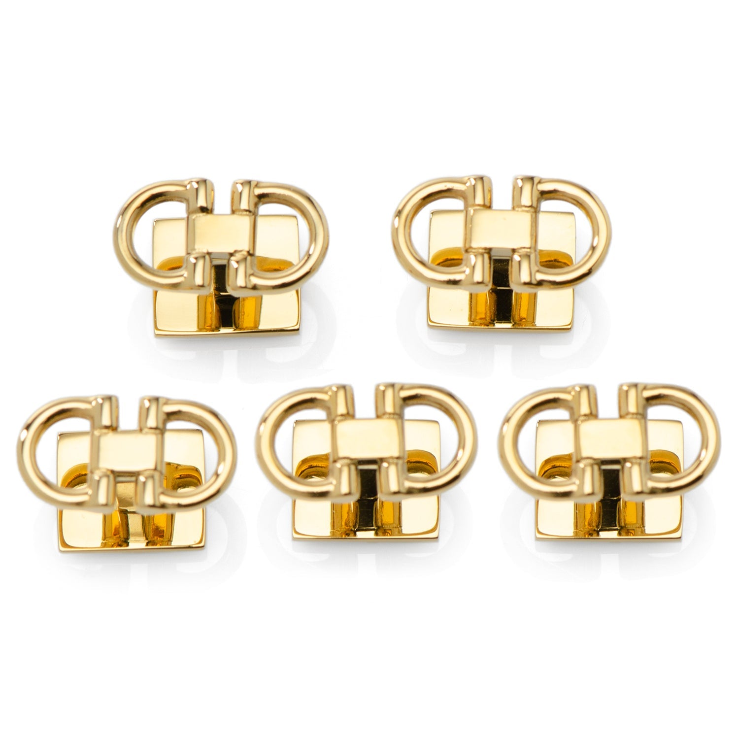 Horse Bit Gold Stainless Steel 5-Studs766