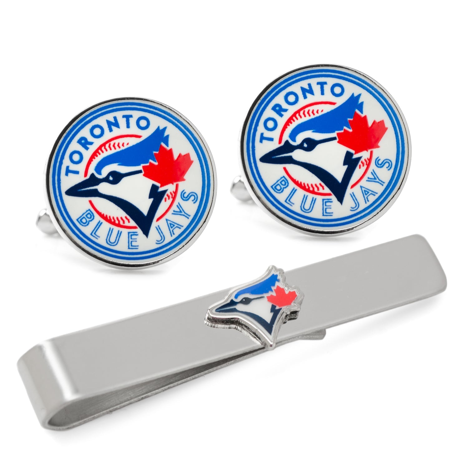 MLB Toronto Blue Jays Cufflinks and Tie Bar Gift Set869