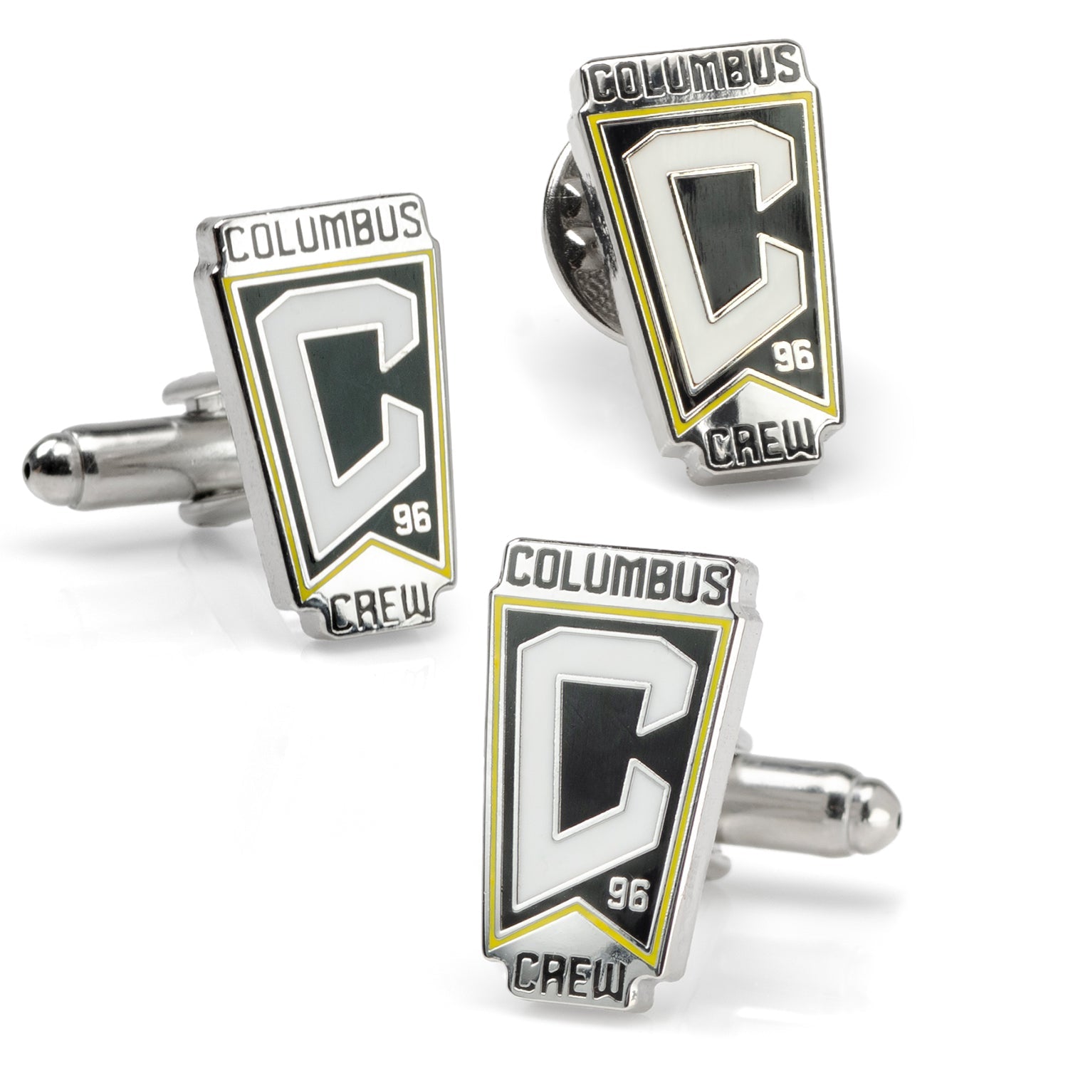 MLS Columbus Crew Cufflinks and Lapel Pin Gift Set591