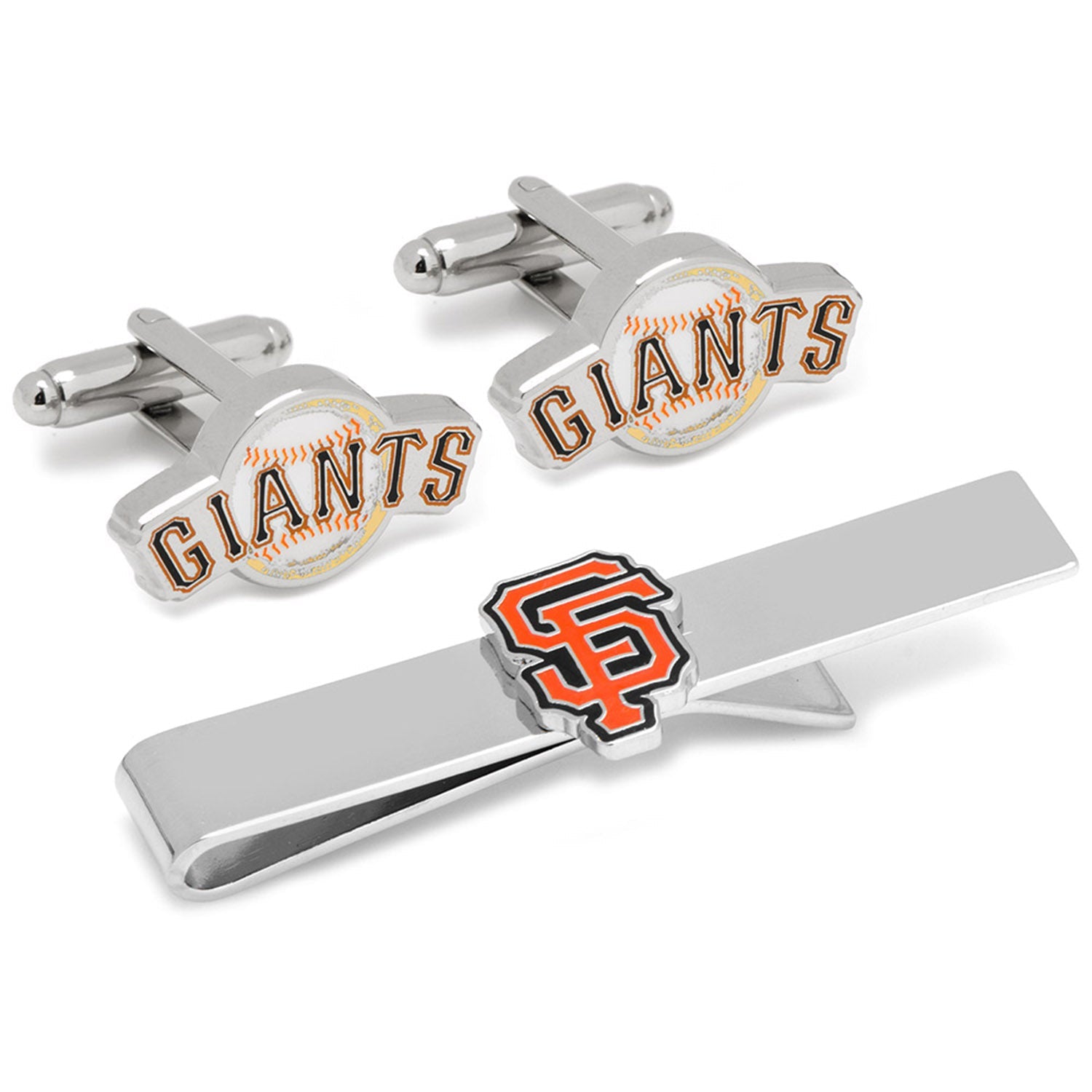 MLB San Francisco Giants Baseball Cufflinks and Tie Bar Gift Set839
