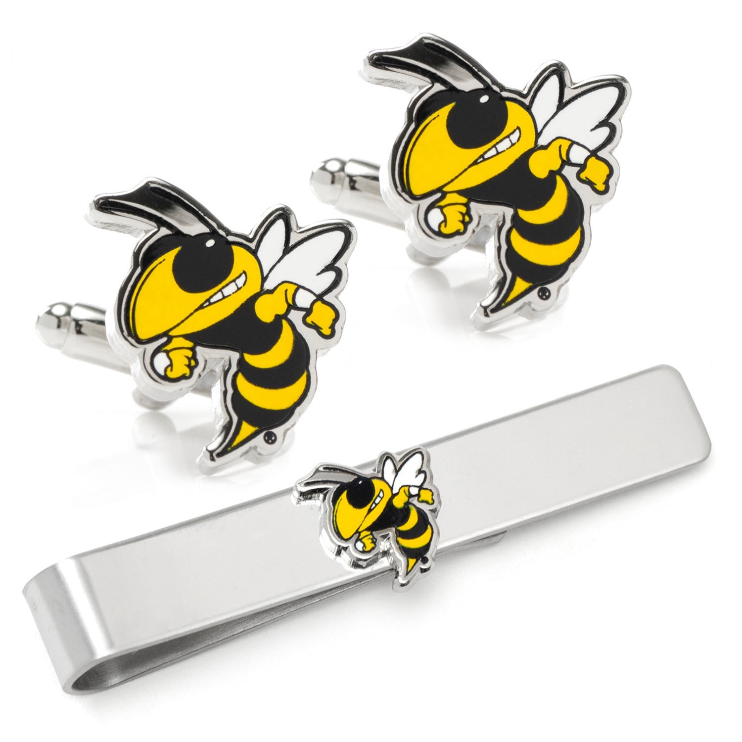 NCAA Georgia Tech Yellow Jackets Cufflinks and Tie Bar Gift Set521