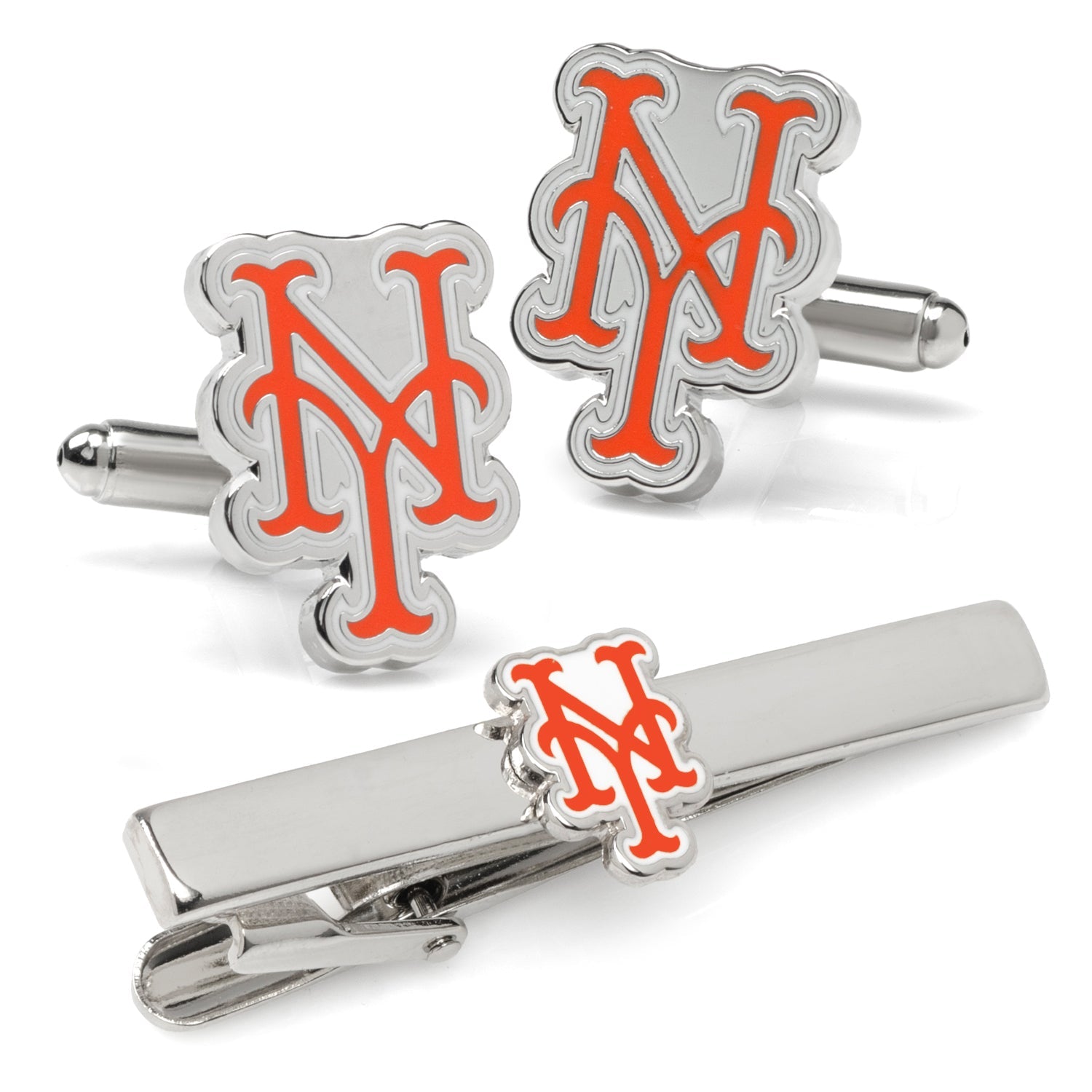 MLB New York Mets Cufflinks and Tie Clip Gift Set120