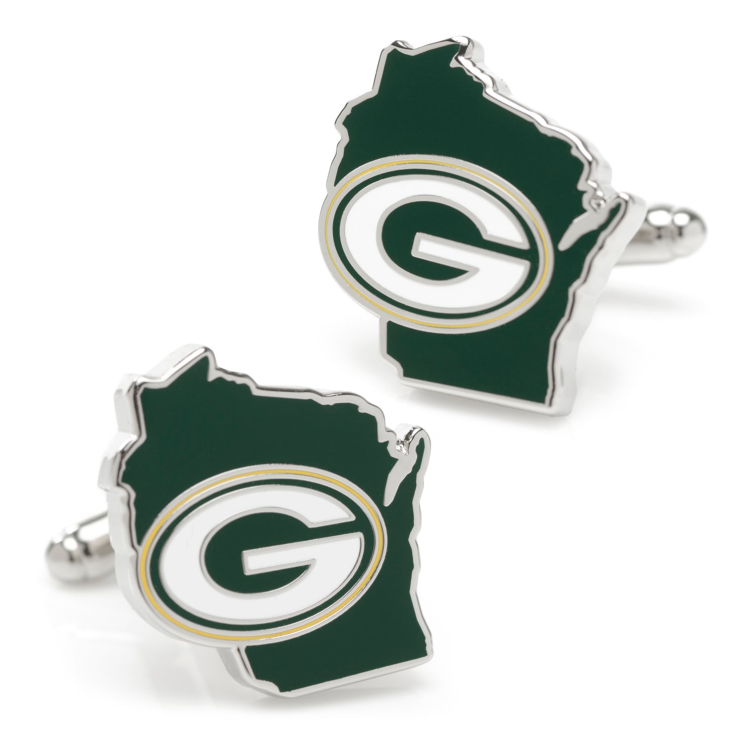 NFL Green Bay Packers State Shaped Cufflinks233