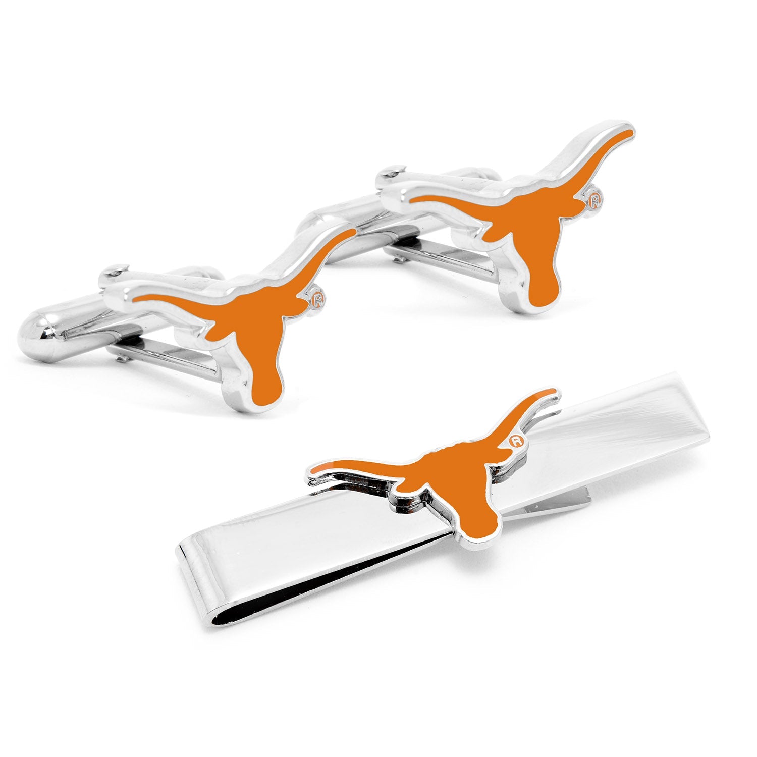 NCAA Texas Longhorns Cufflinks and Tie Bar Gift Set — pair499