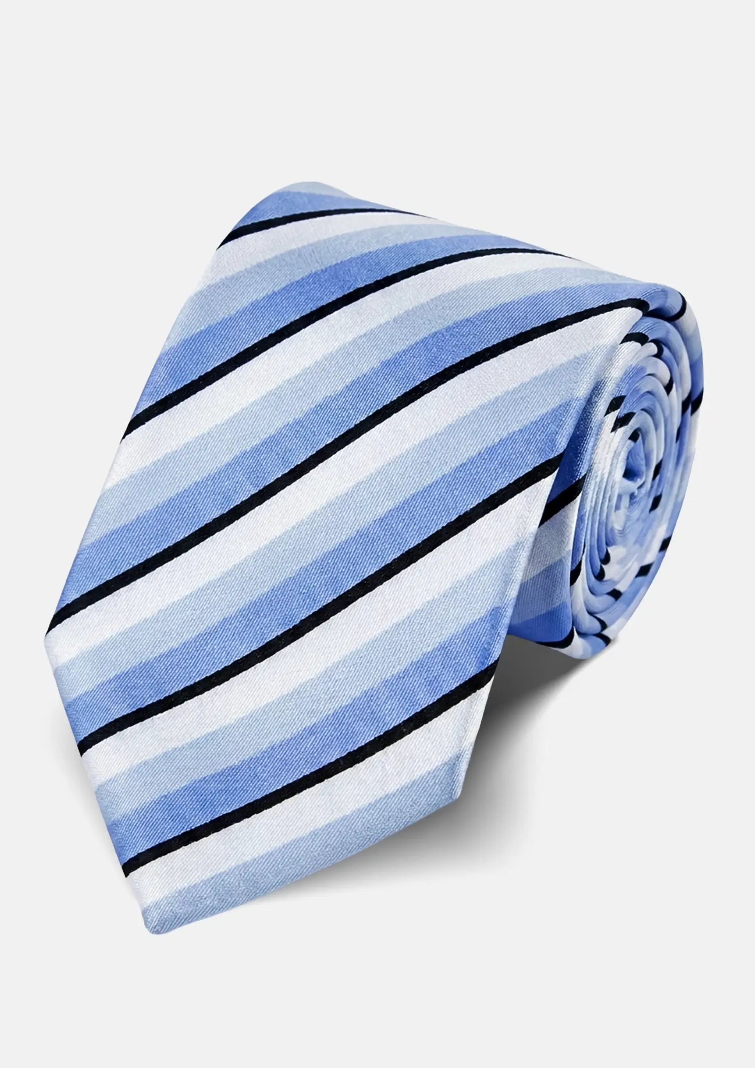 Sky Blue Triple Stripe Tie838