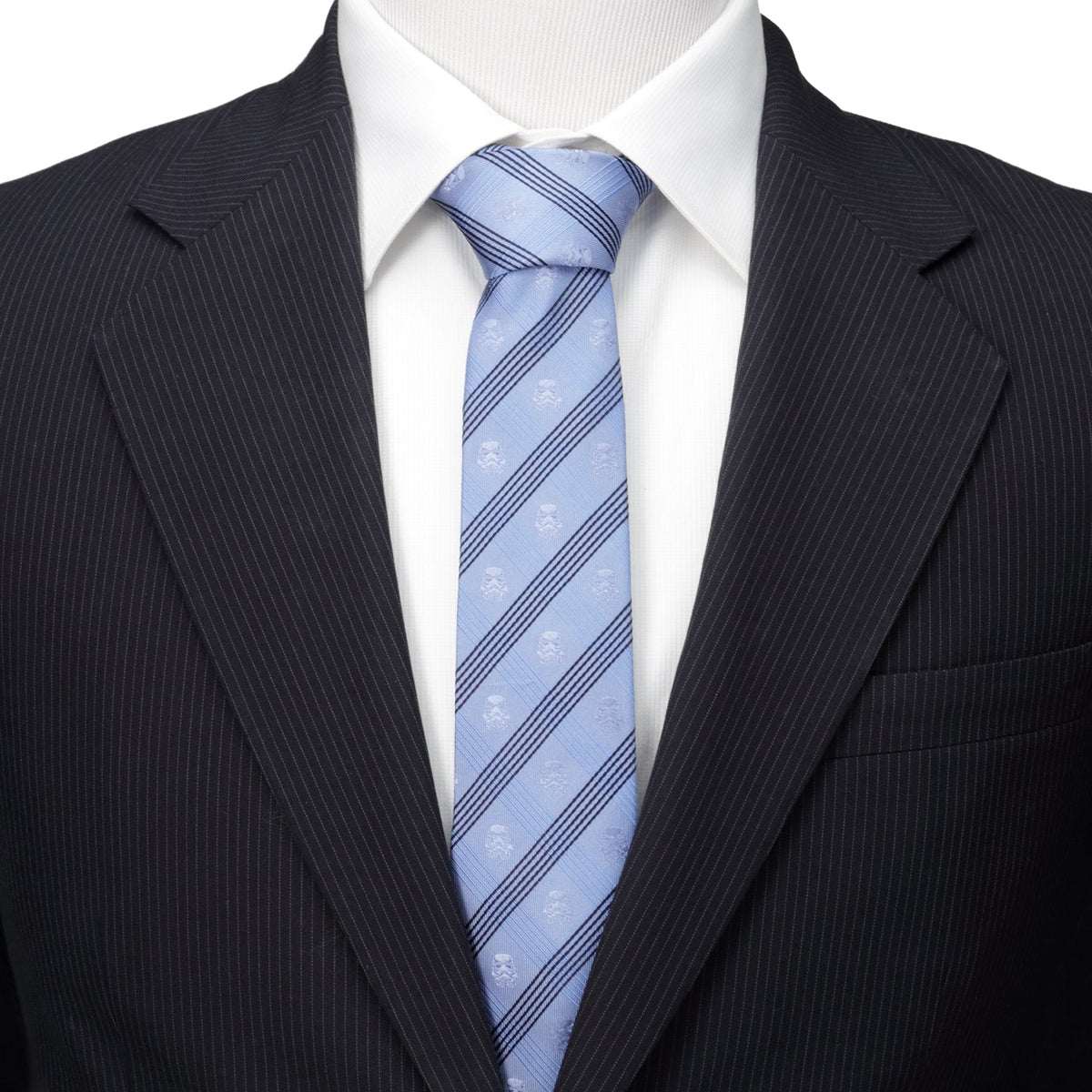 Star Wars Stormtrooper Blue Plaid Tie377