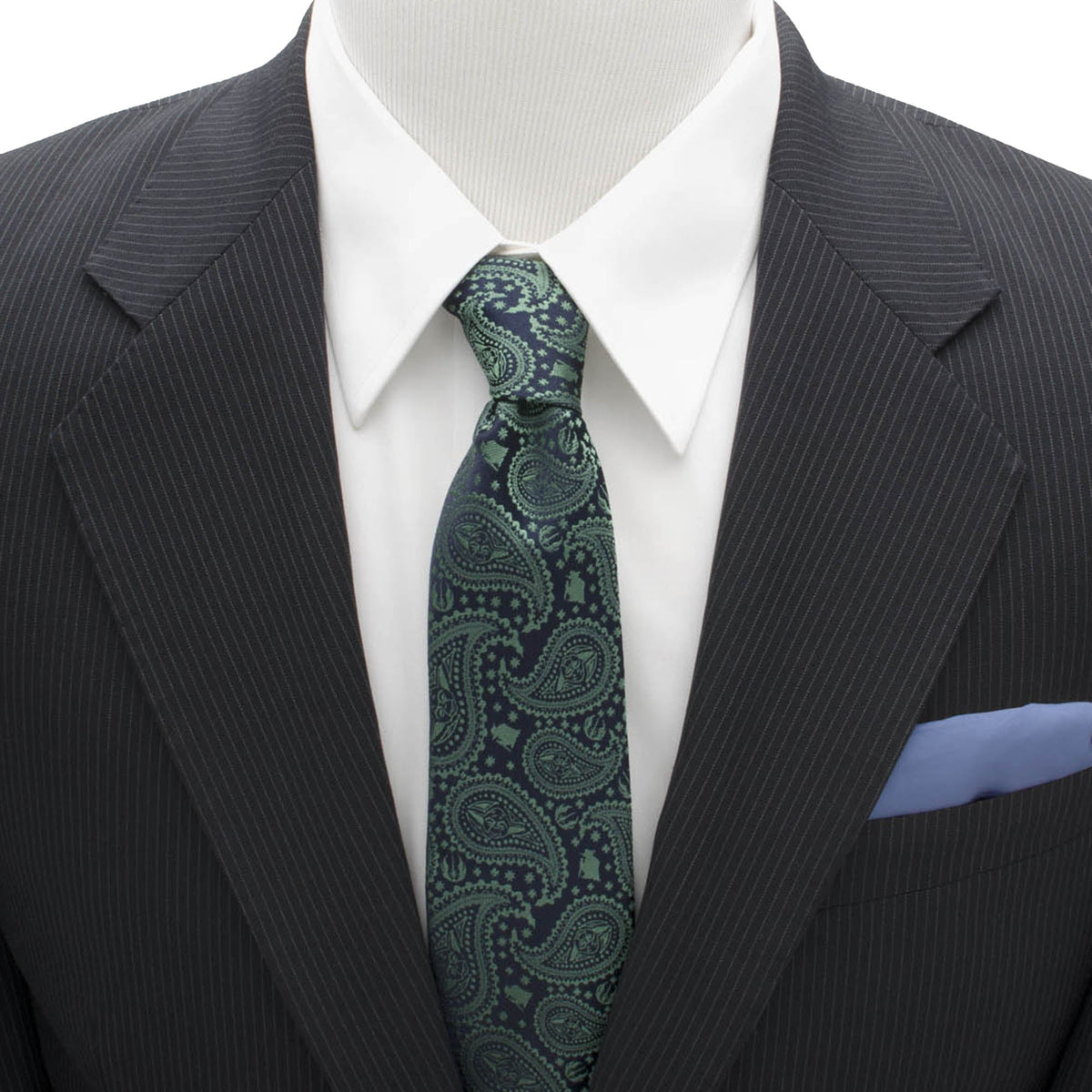 Star Wars Yoda Green and Blue Paisley Tie421
