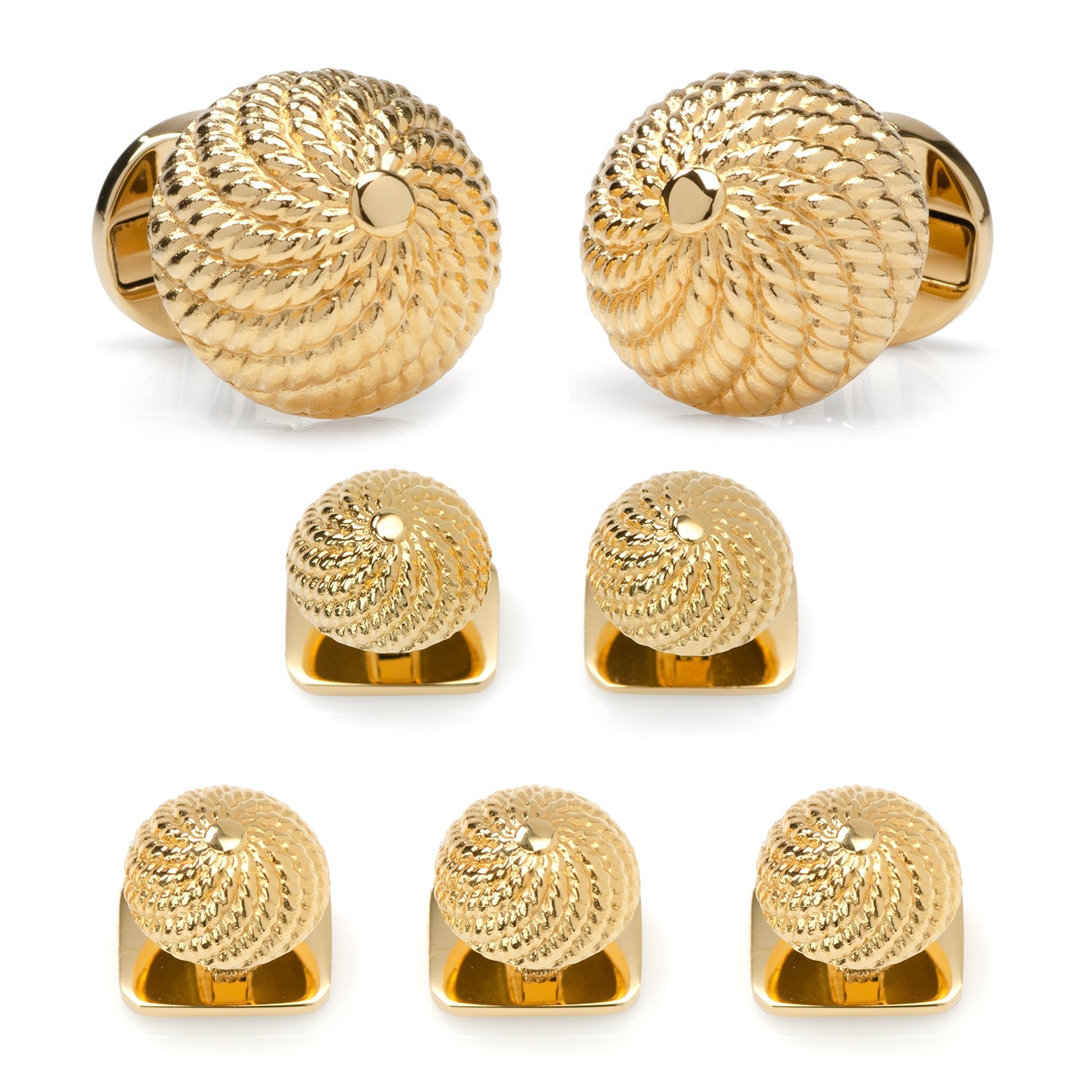VDP 3D Colony Gold Stainless Stud Set359