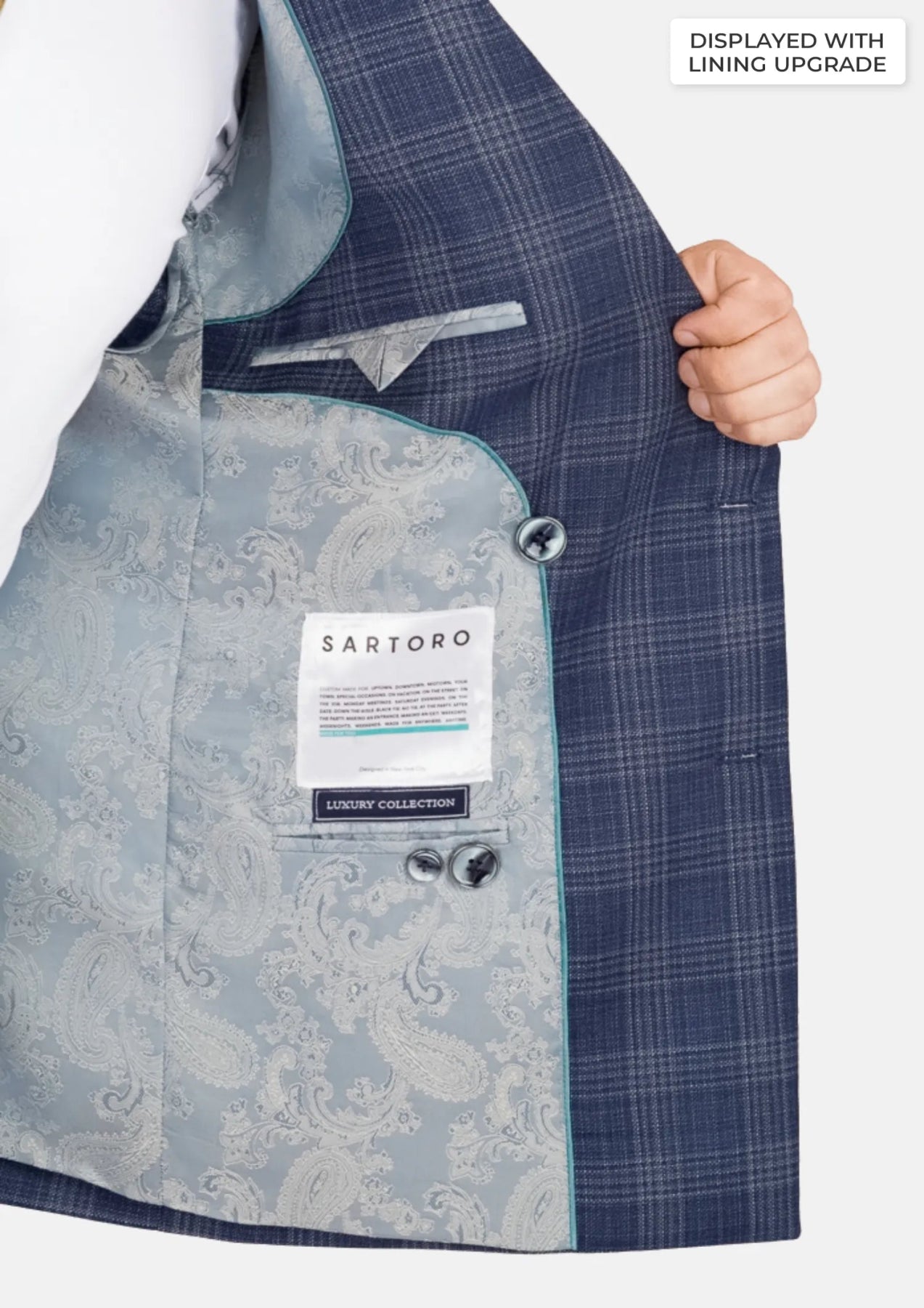 Admiral Navy Checked Waverly Suit