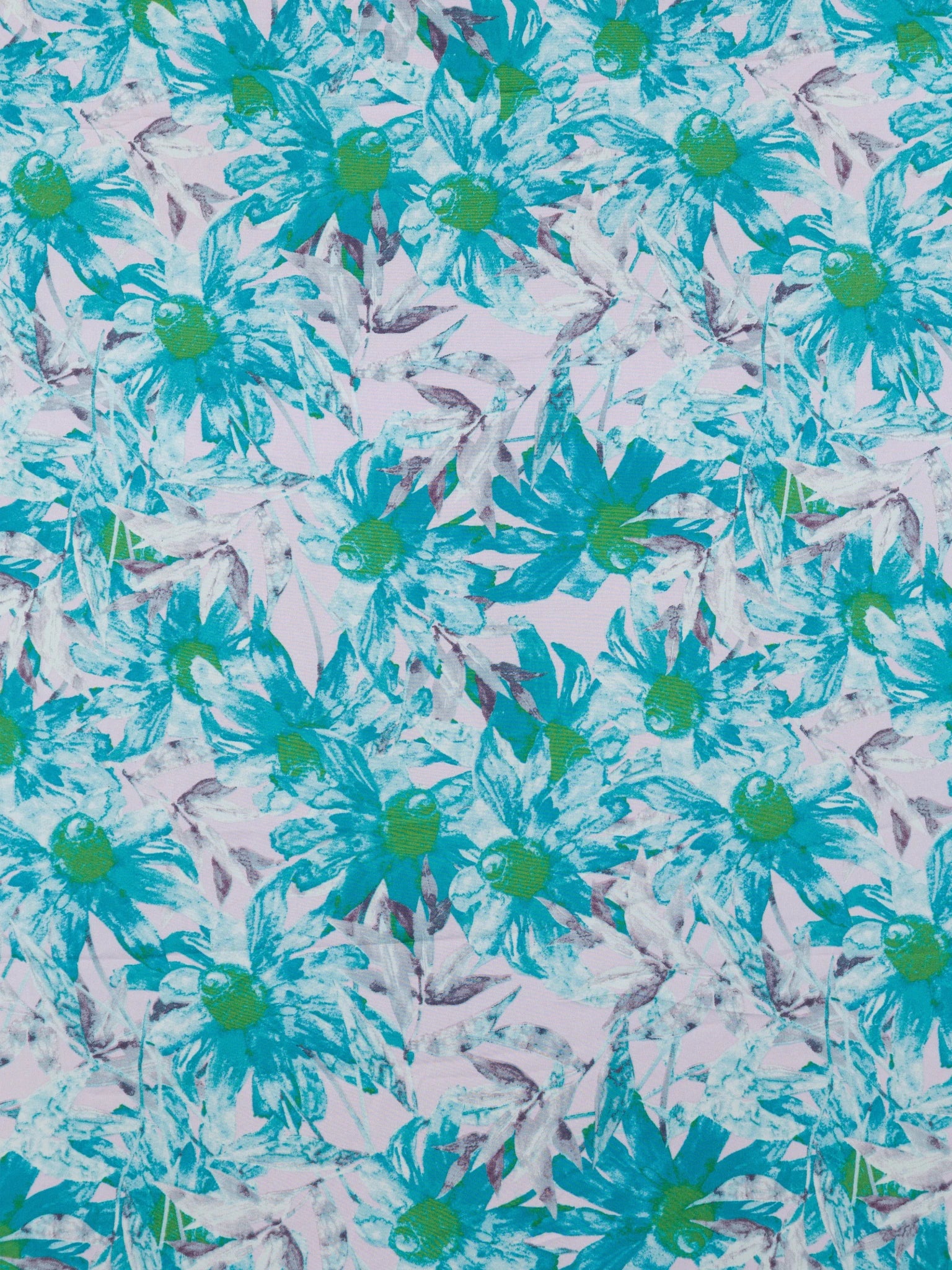 Aqua Daisy Silk Shirt672