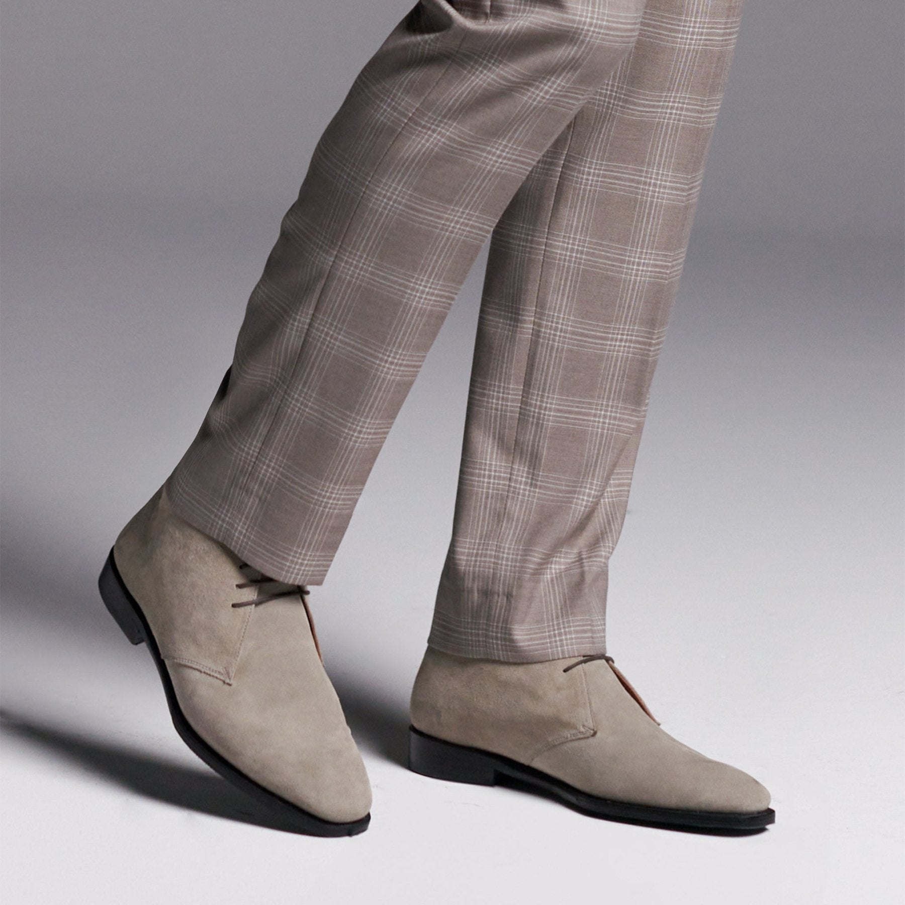 Rustic Clay Grey Suede - SARTORO