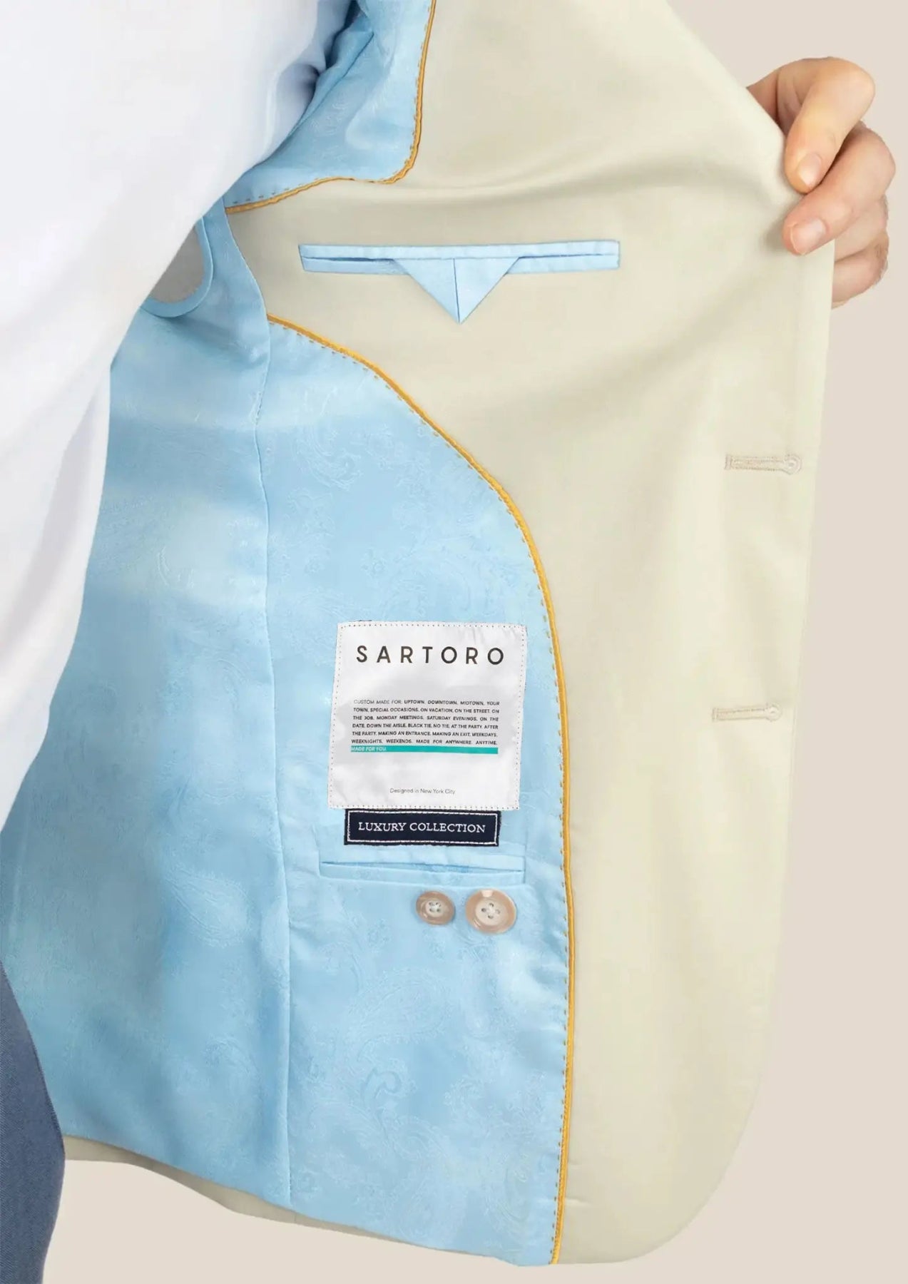 Astor Siena Ivory Twill Jacket