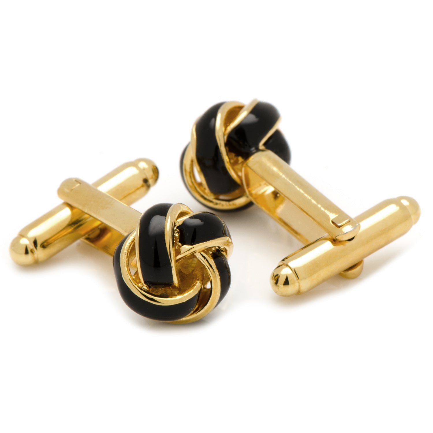 Black and Gold Knot Cufflinks - SARTORO683