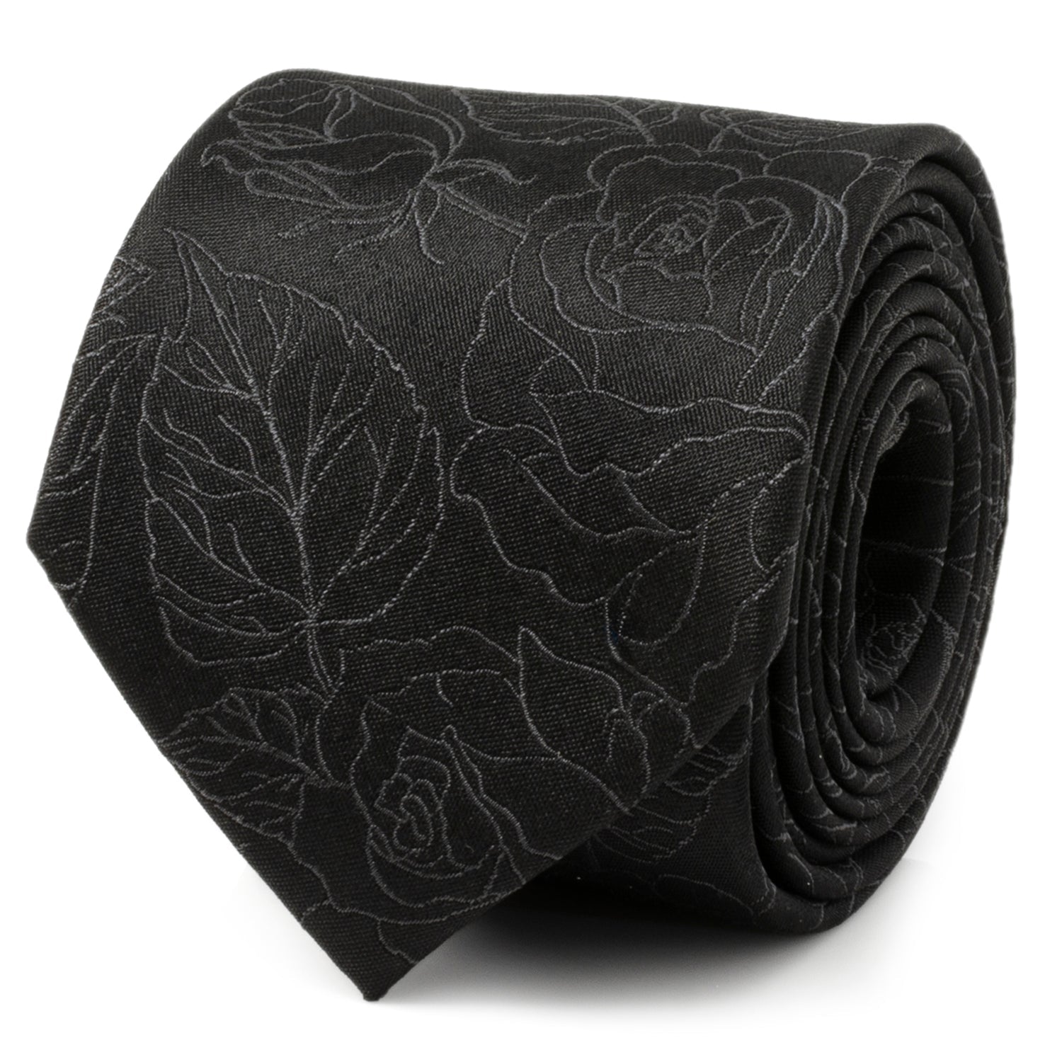 Black Floral Men's Tie758