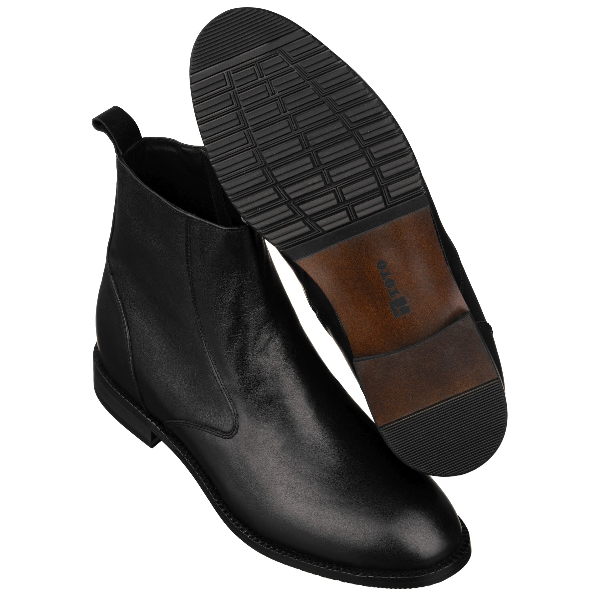 Black Zipper Boot - 2402