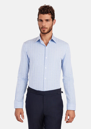 Blue Glen Plaid Shirt - SARTORO