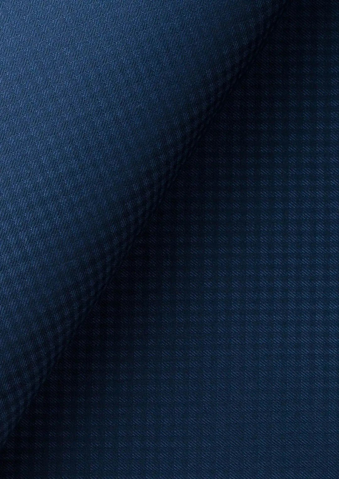 Blue Microcheck Vest - SARTORO