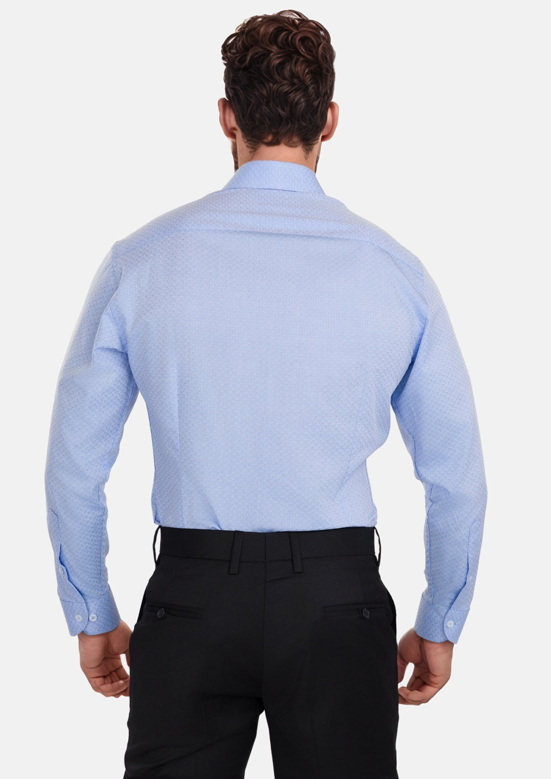 Blue Microfloral Shirt - SARTORO