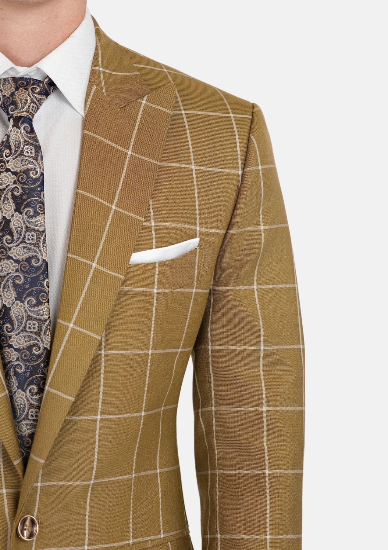 Bowery Gold Windowpane Jacket - SARTORO615