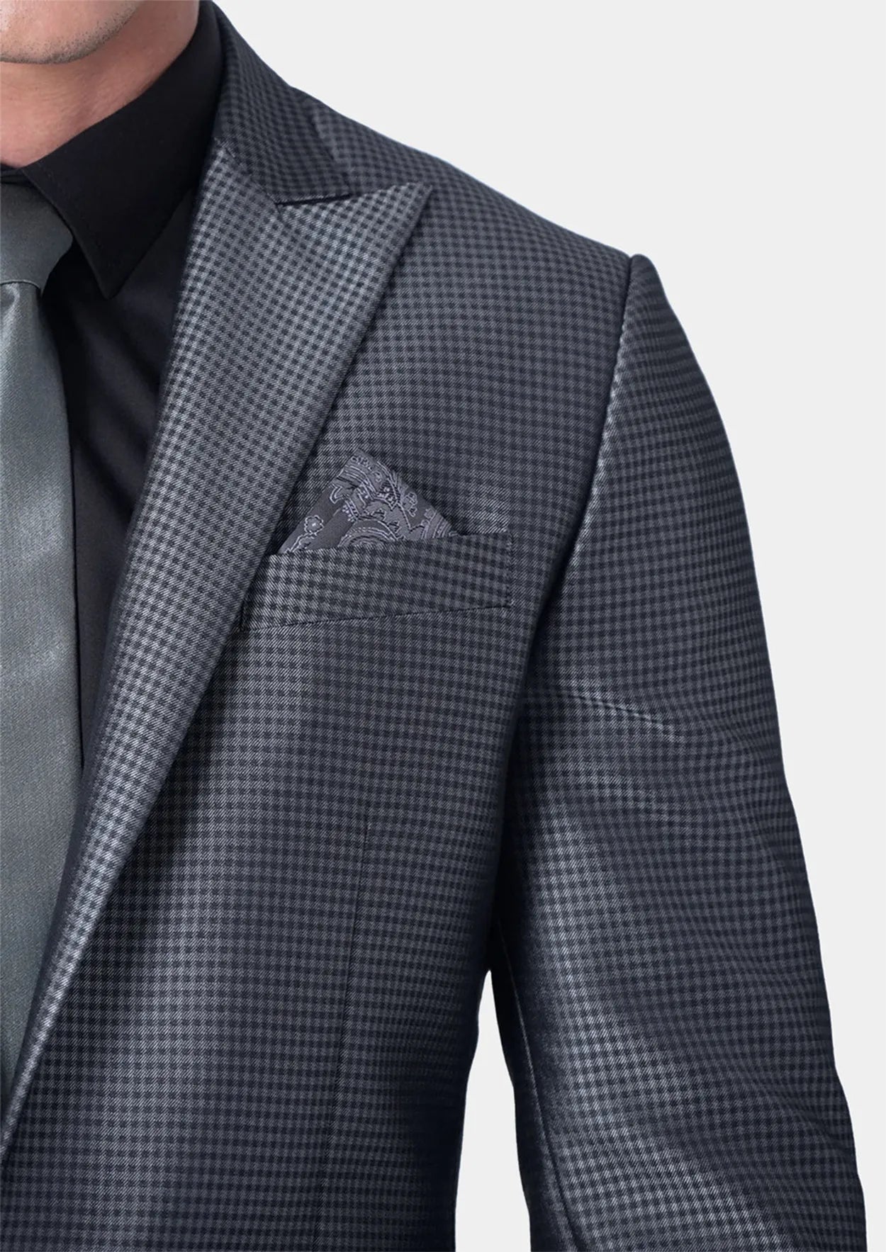 Bowery Grey Microcheck Suit - SARTORO338